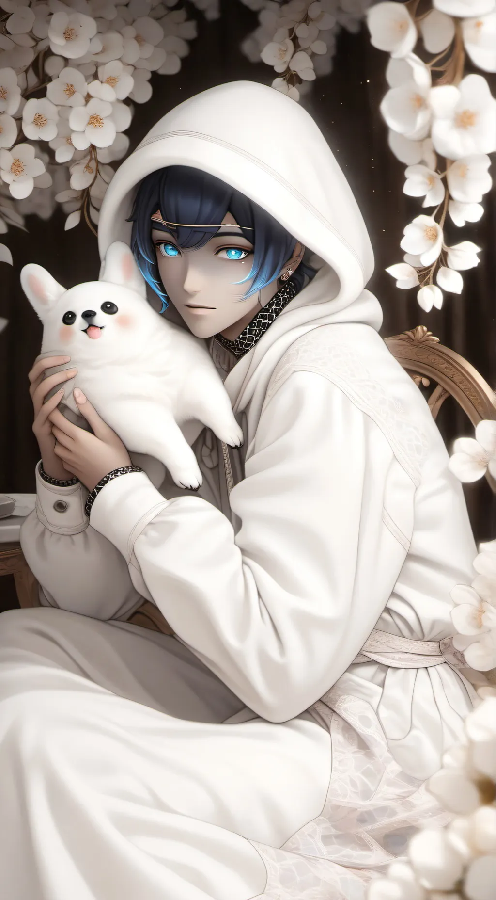 ai character: cute kitty background