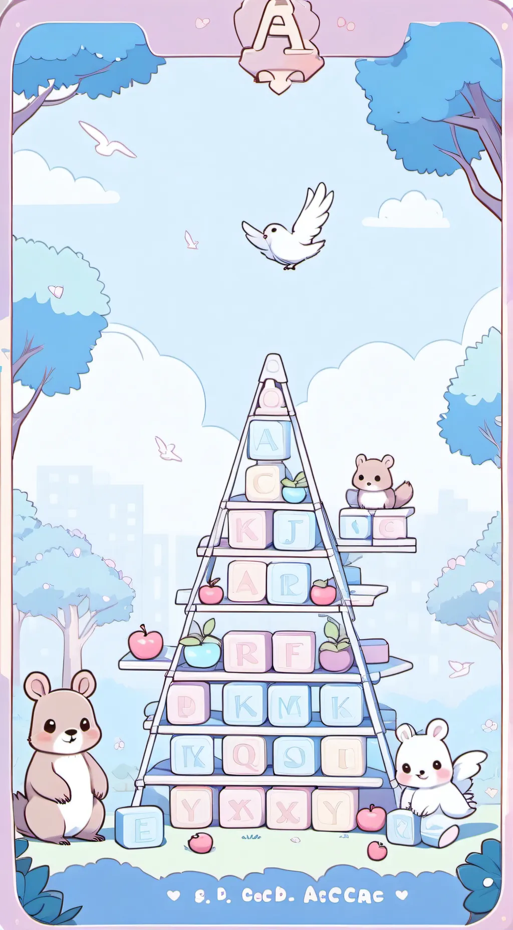 ai character: DW Kindergarten AU background