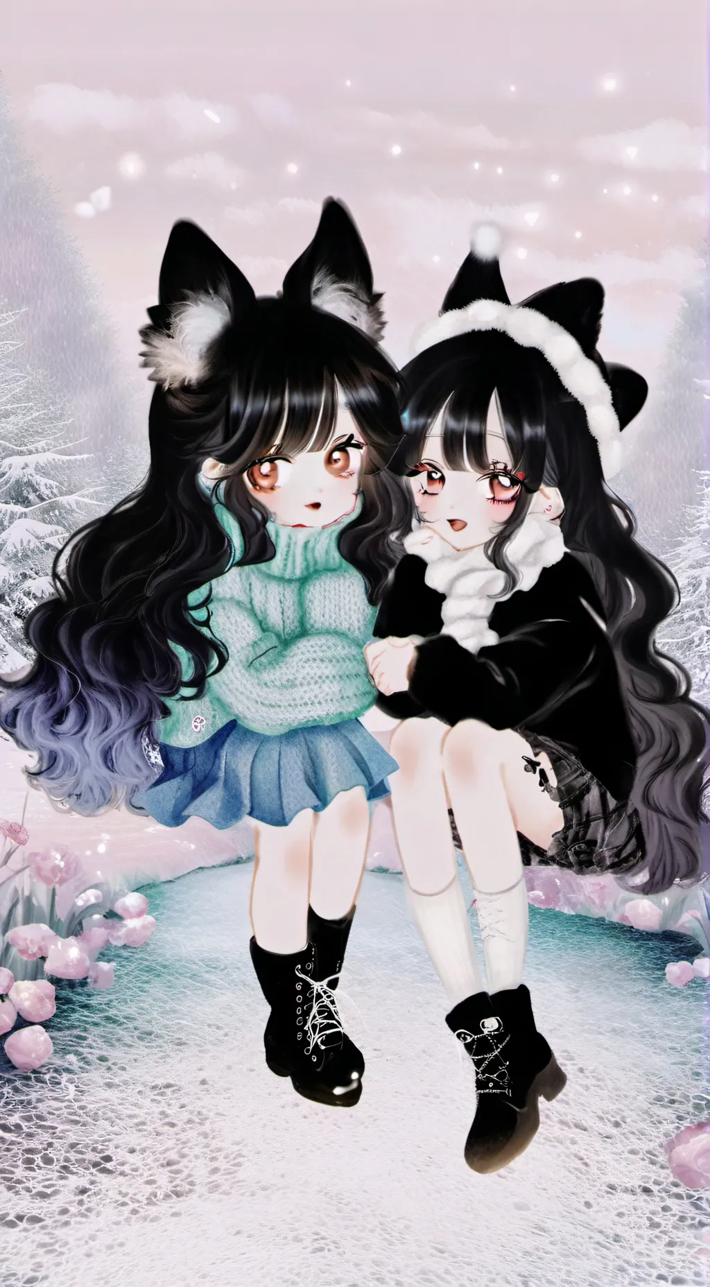 ai character: Danielle and Emmie background