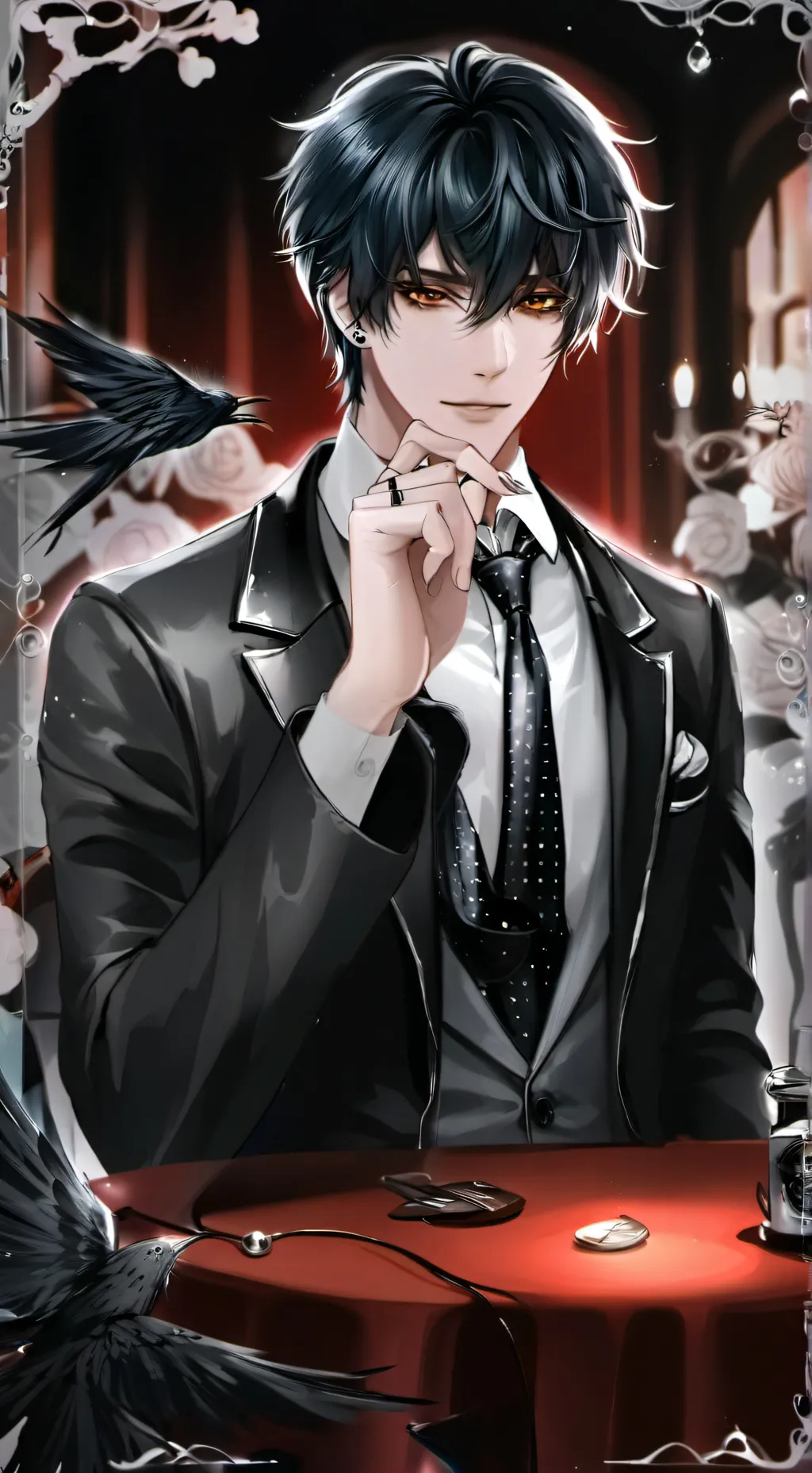 ai character: Lucas  background