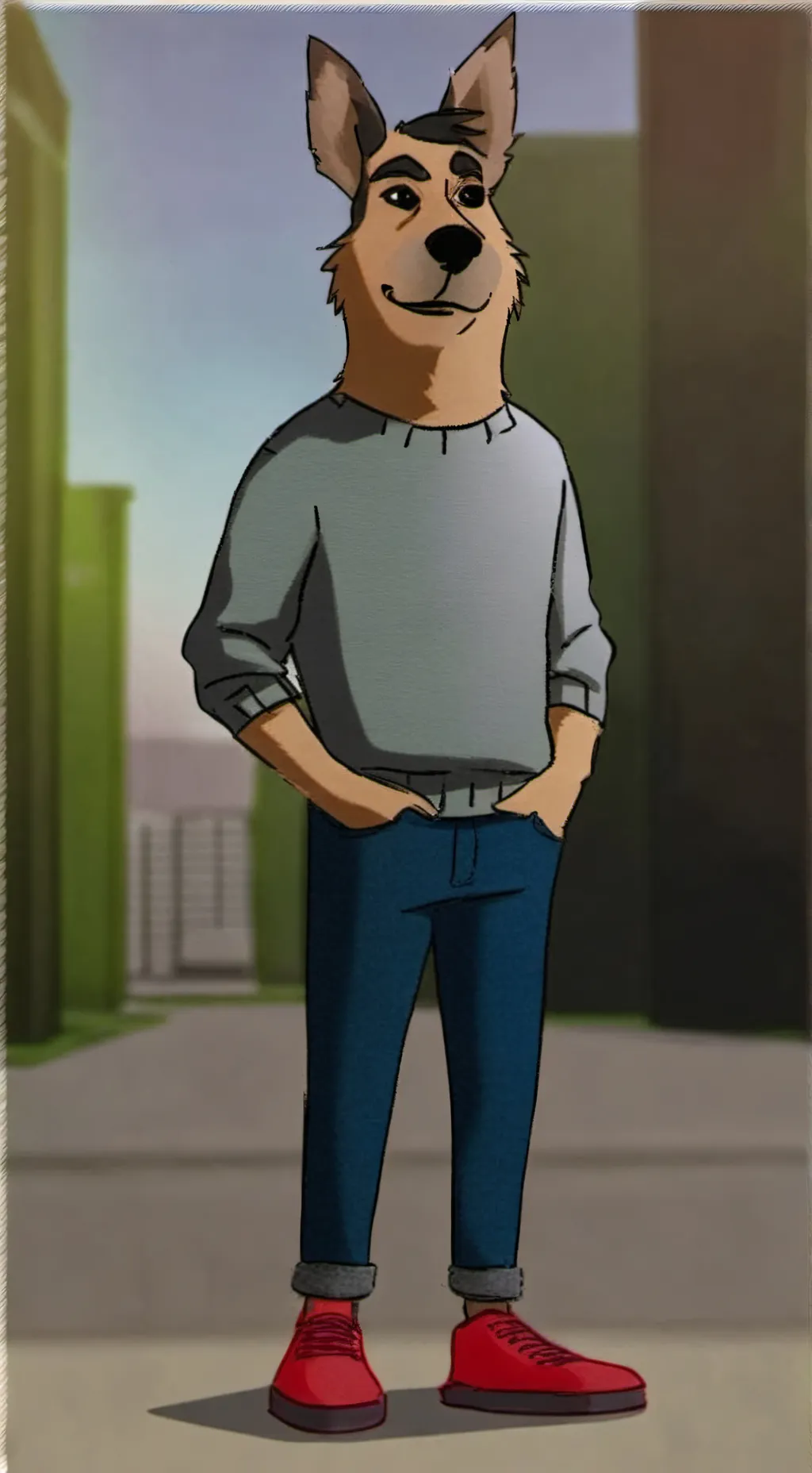 ai character: A Chill Guy background