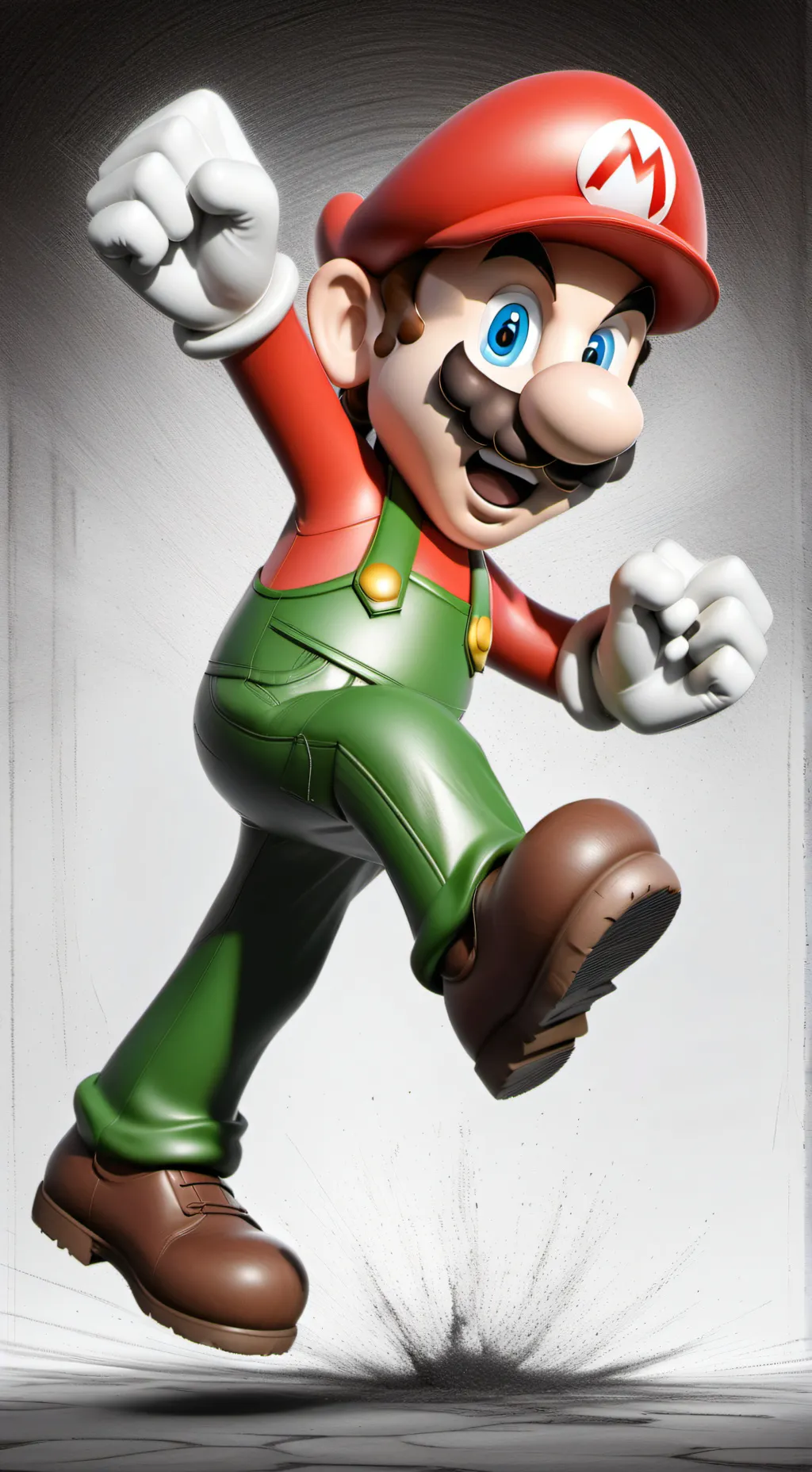 ai character: Mario  background