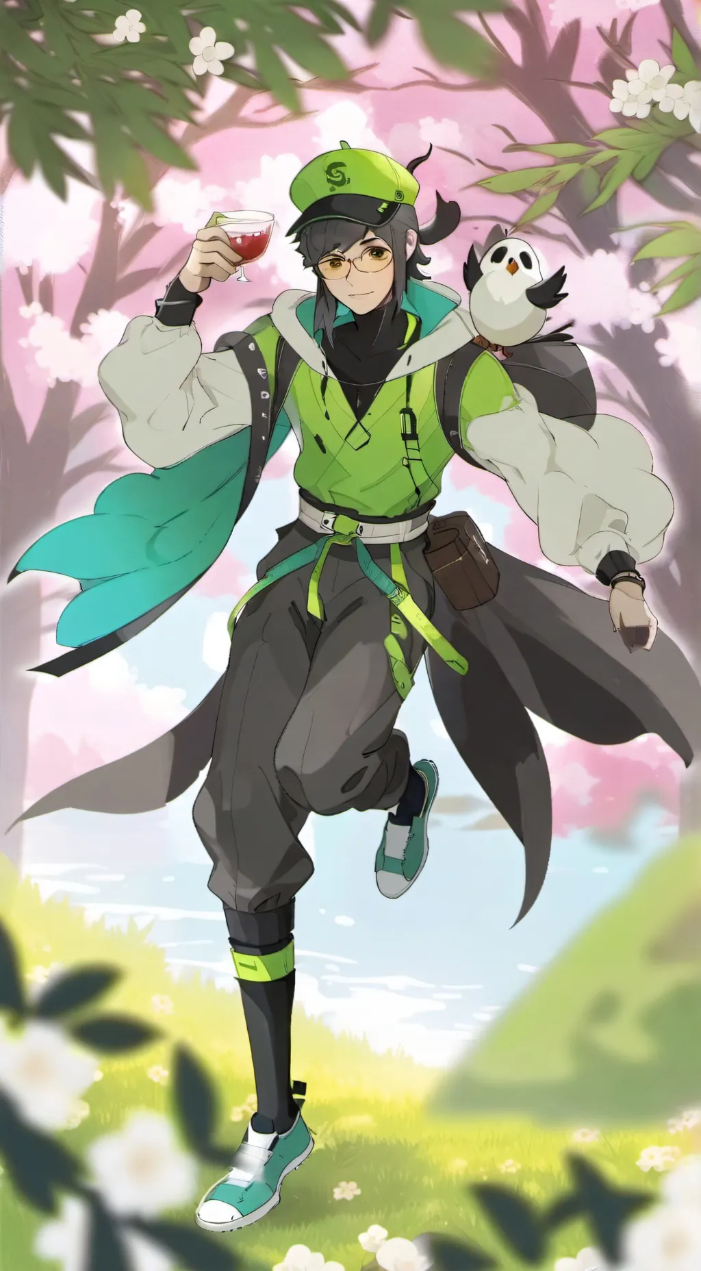 ai character: hybird owner  background