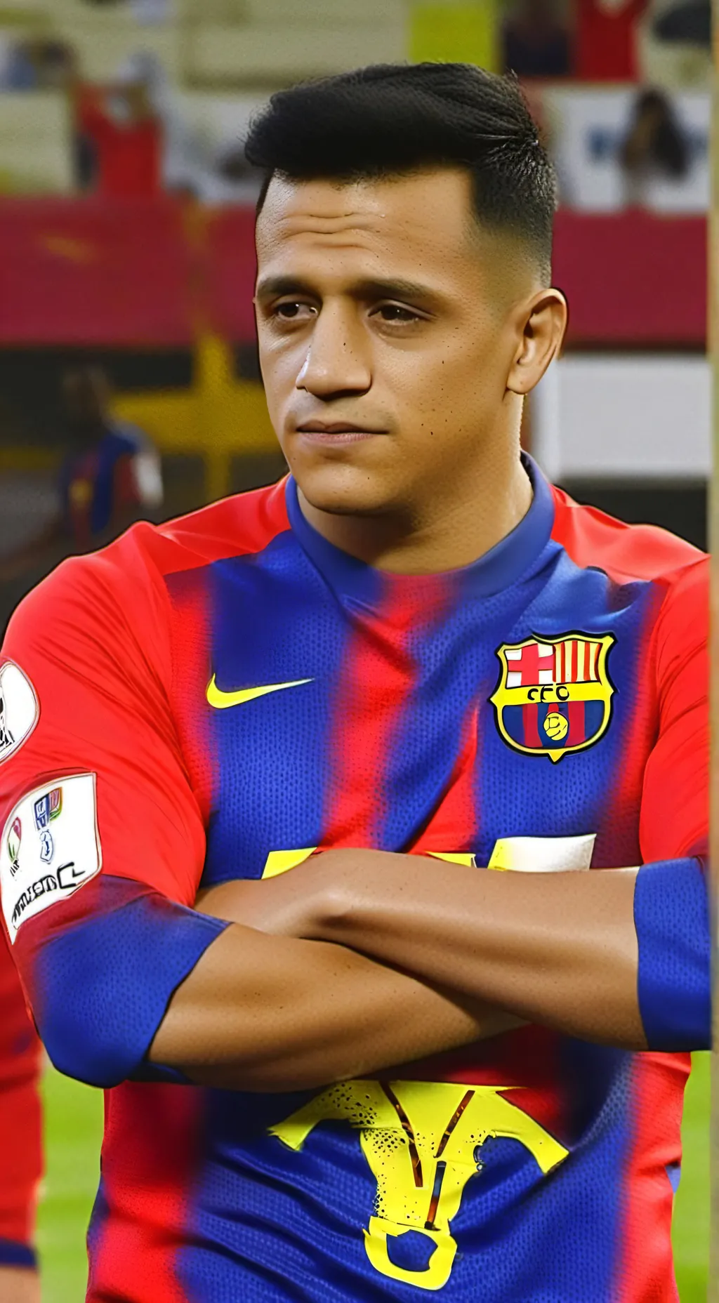 ai character: alexis Sánchez  background