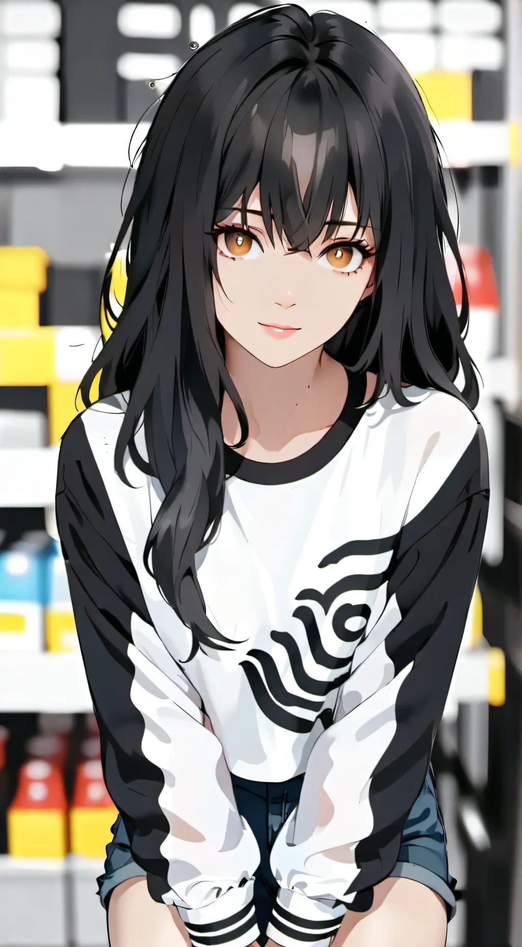 ai character: Megumi  background