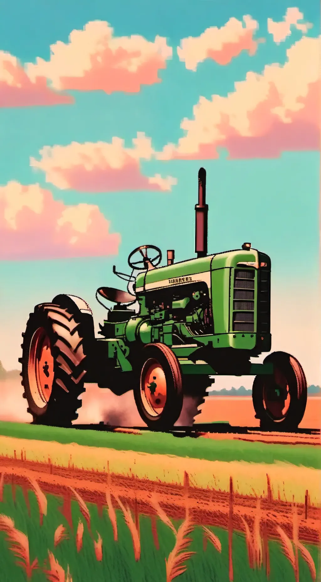 ai character: John Deere 40  background