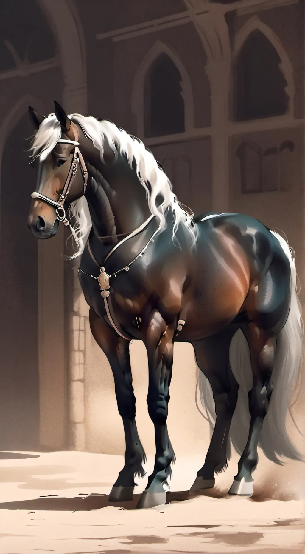 ai character: Horse background
