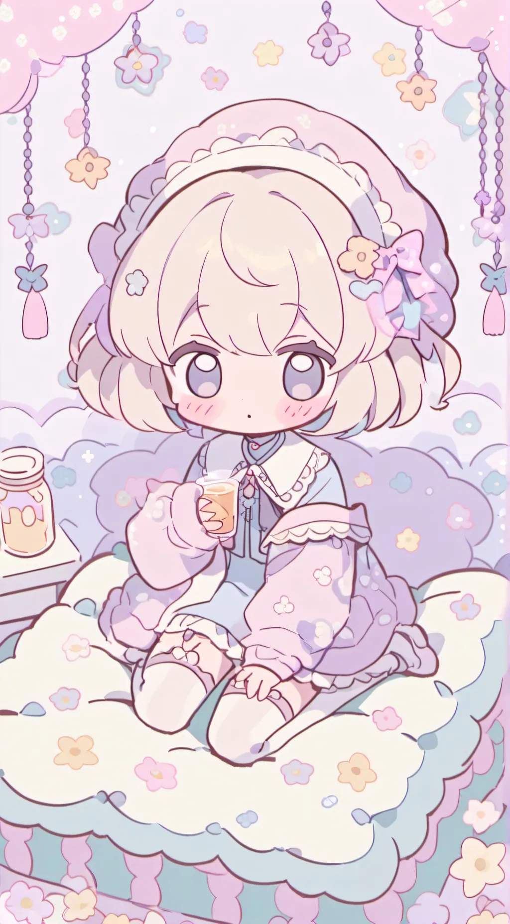 ai character: chibi background