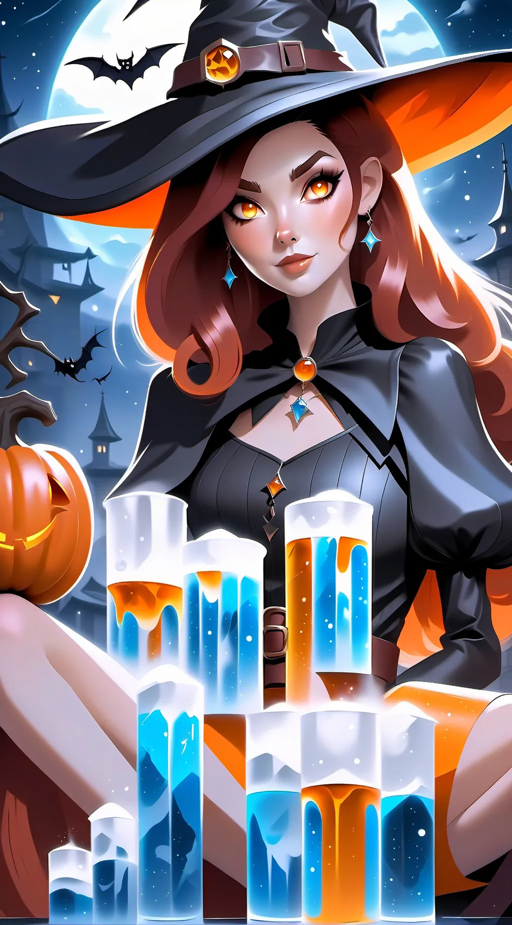 ai character: evil witch background