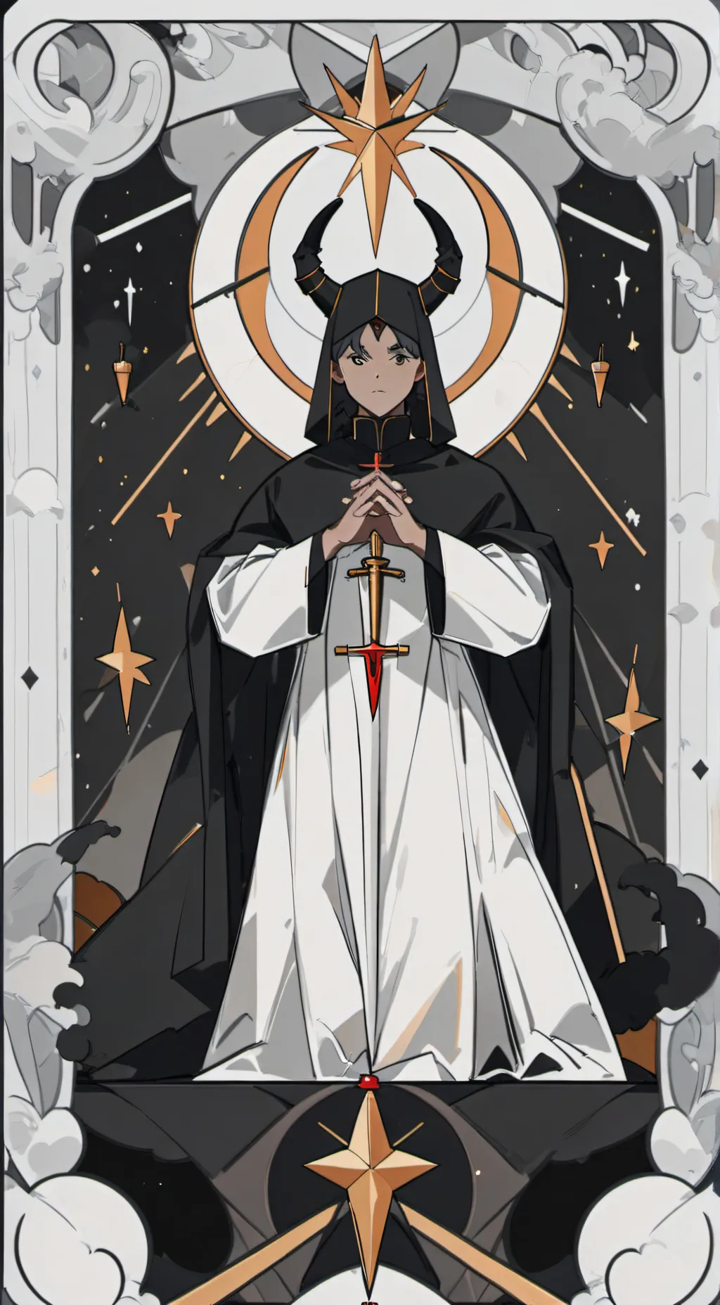 ai character: Prayer sim background