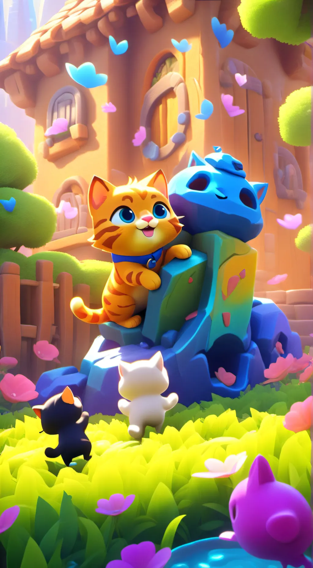 ai character: Life of luxury  background