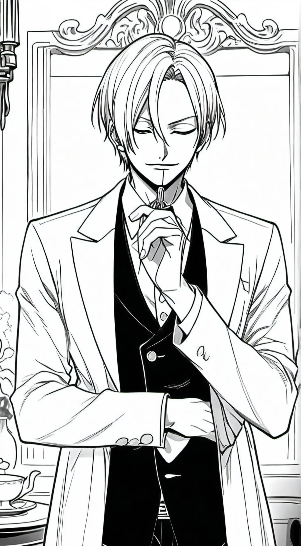 ai character: Sanji background