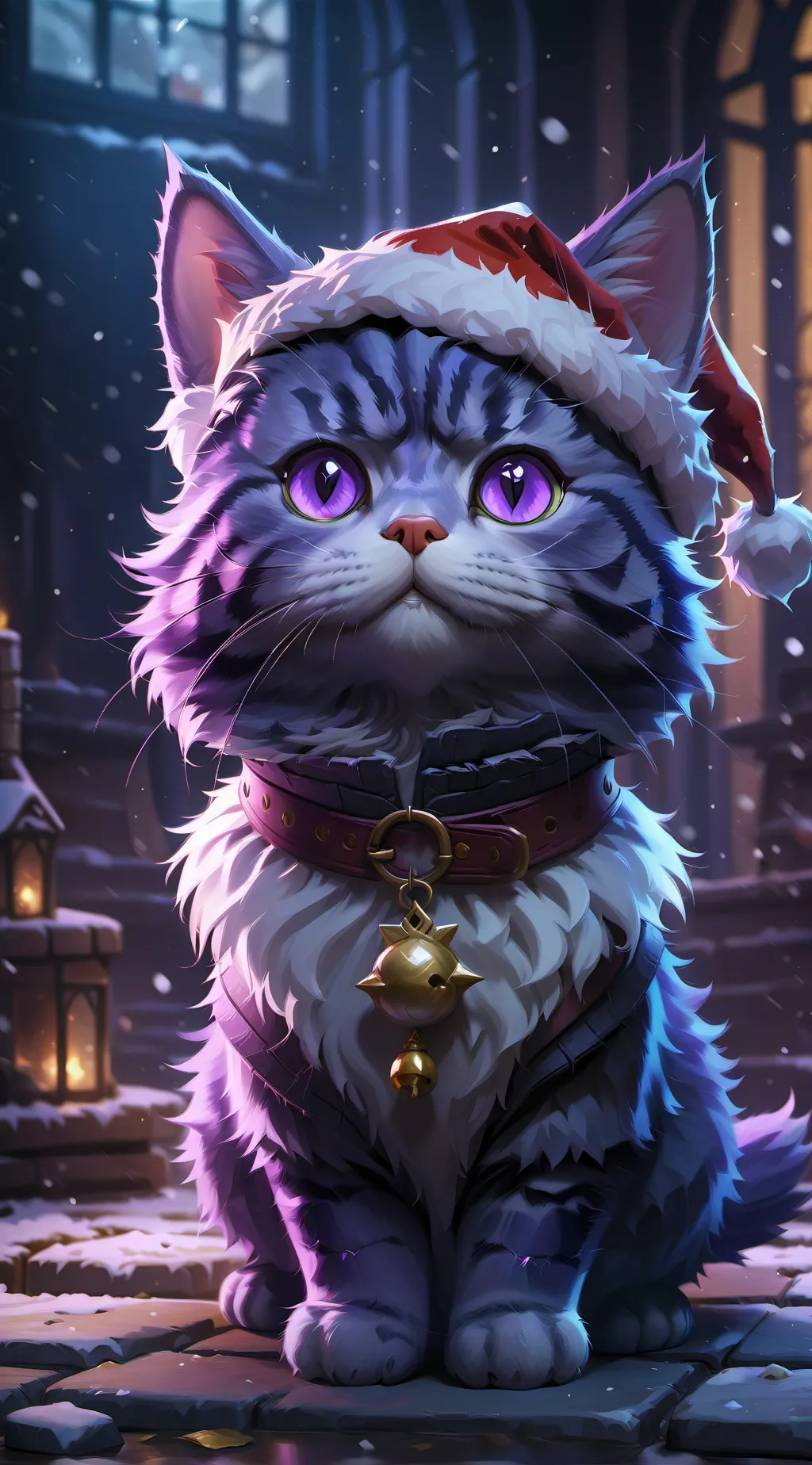 ai character: SC Christmas background