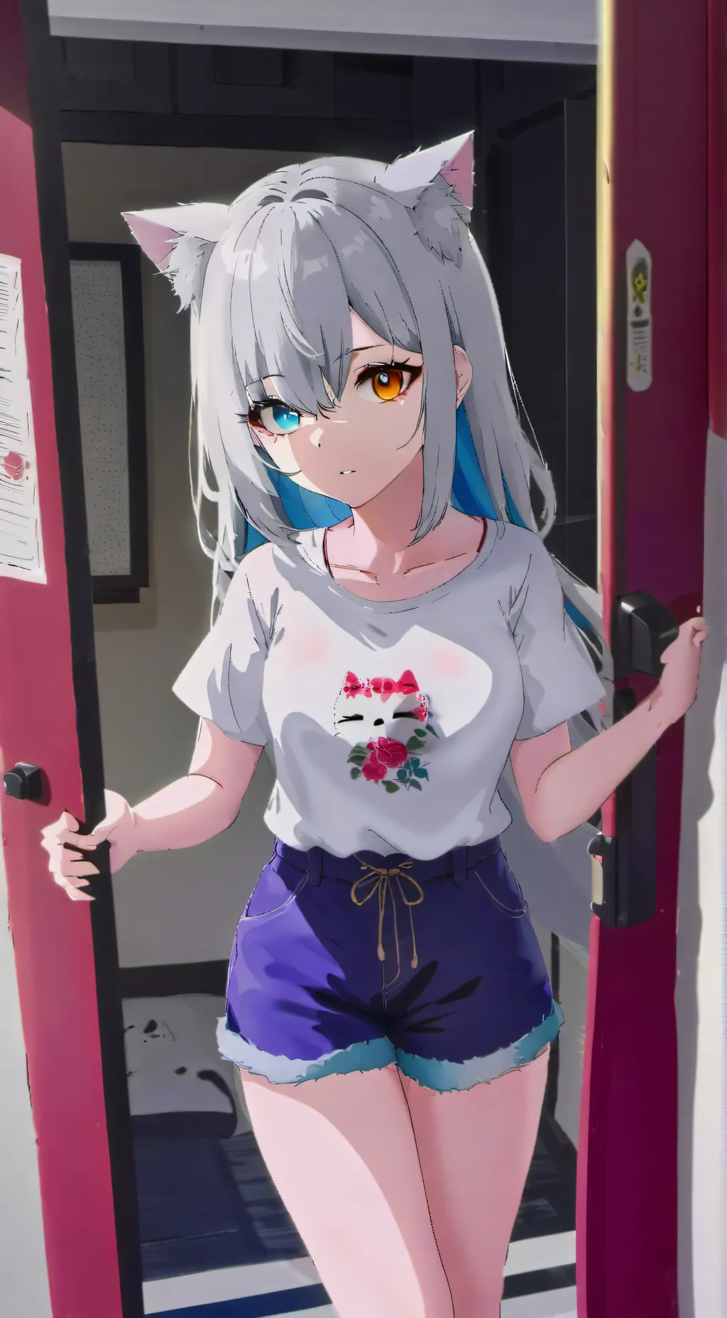 ai character: neko background