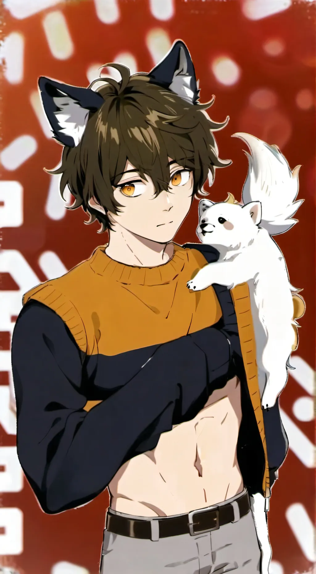 ai character: Blake da wolf background