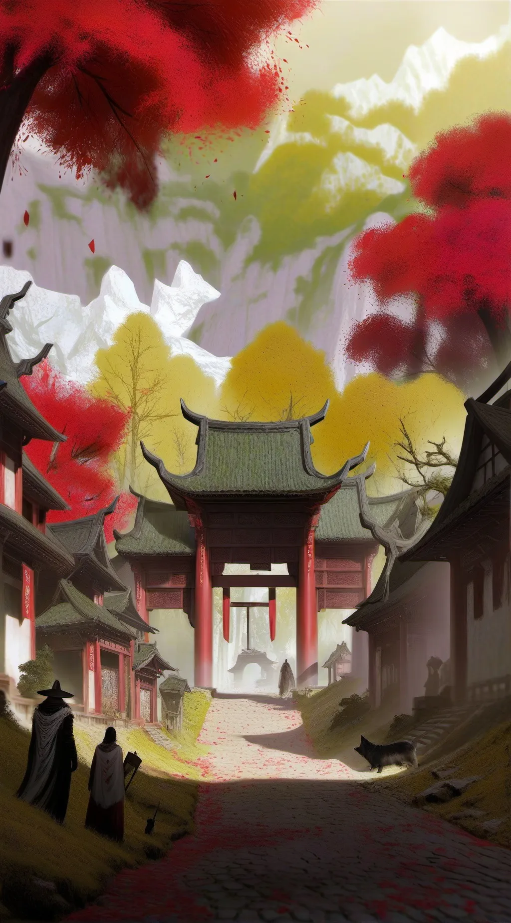 ai character: doge town background