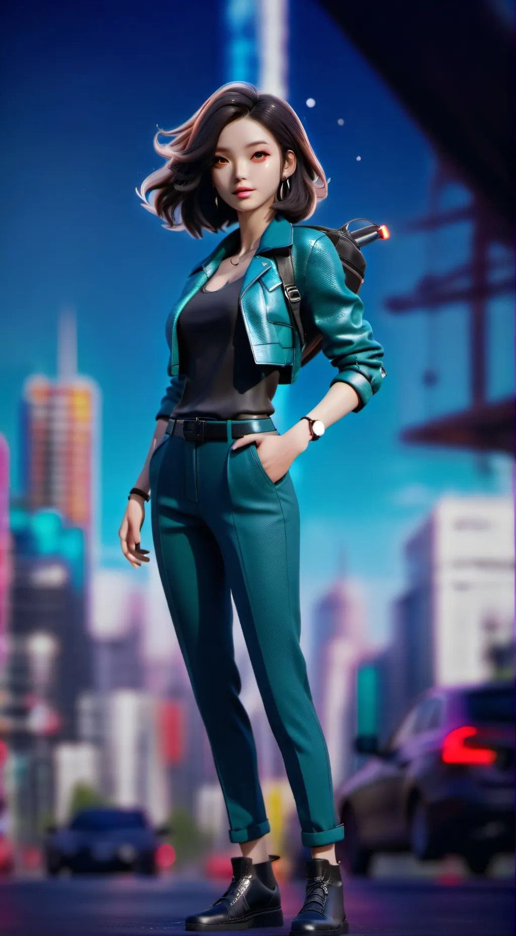 ai character: tu amiga background