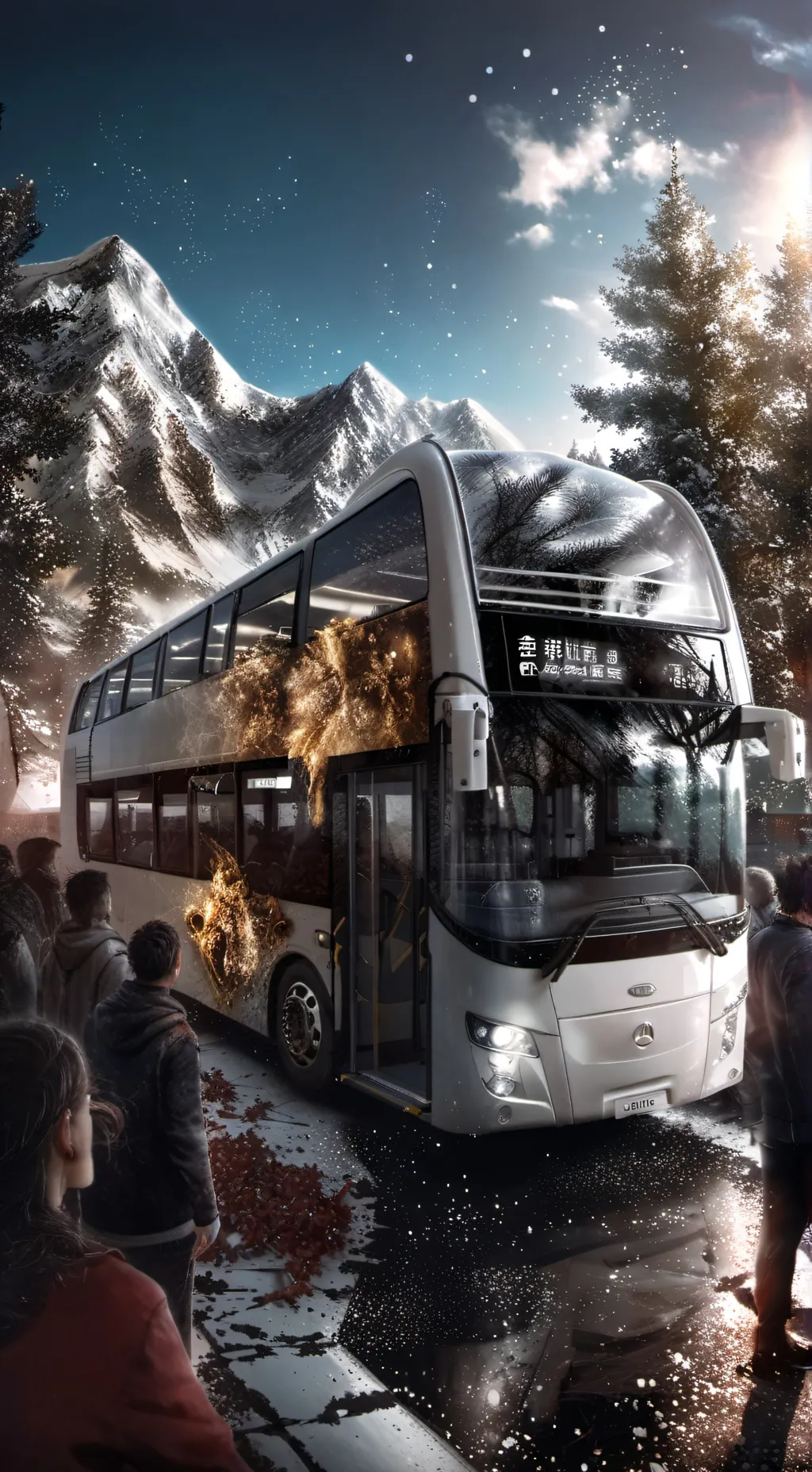 ai character: Mha road trip background