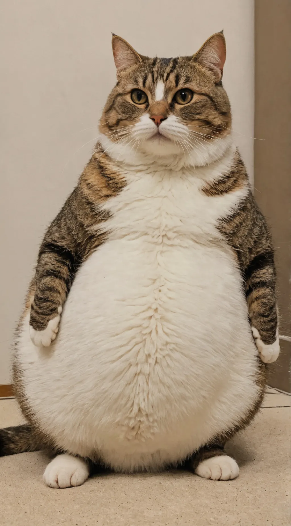 ai character: pregnant cat background