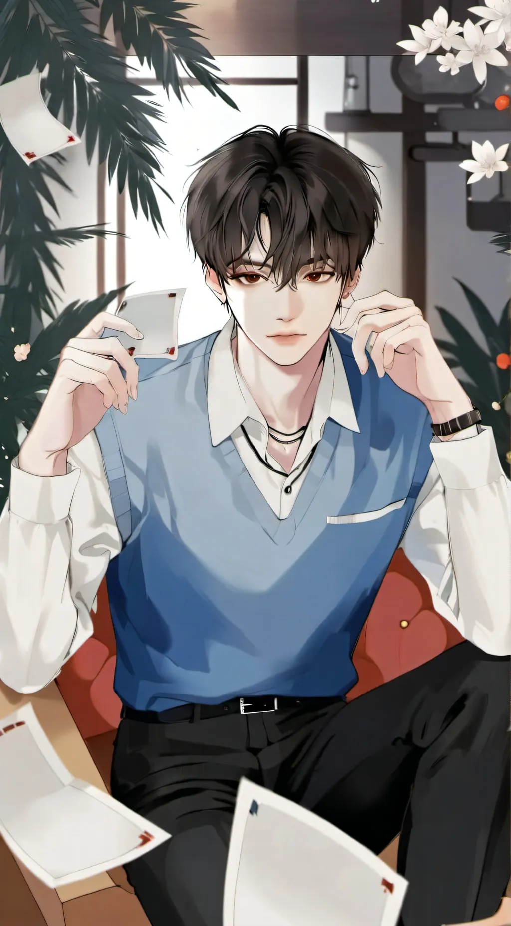 ai character: Xavier  background