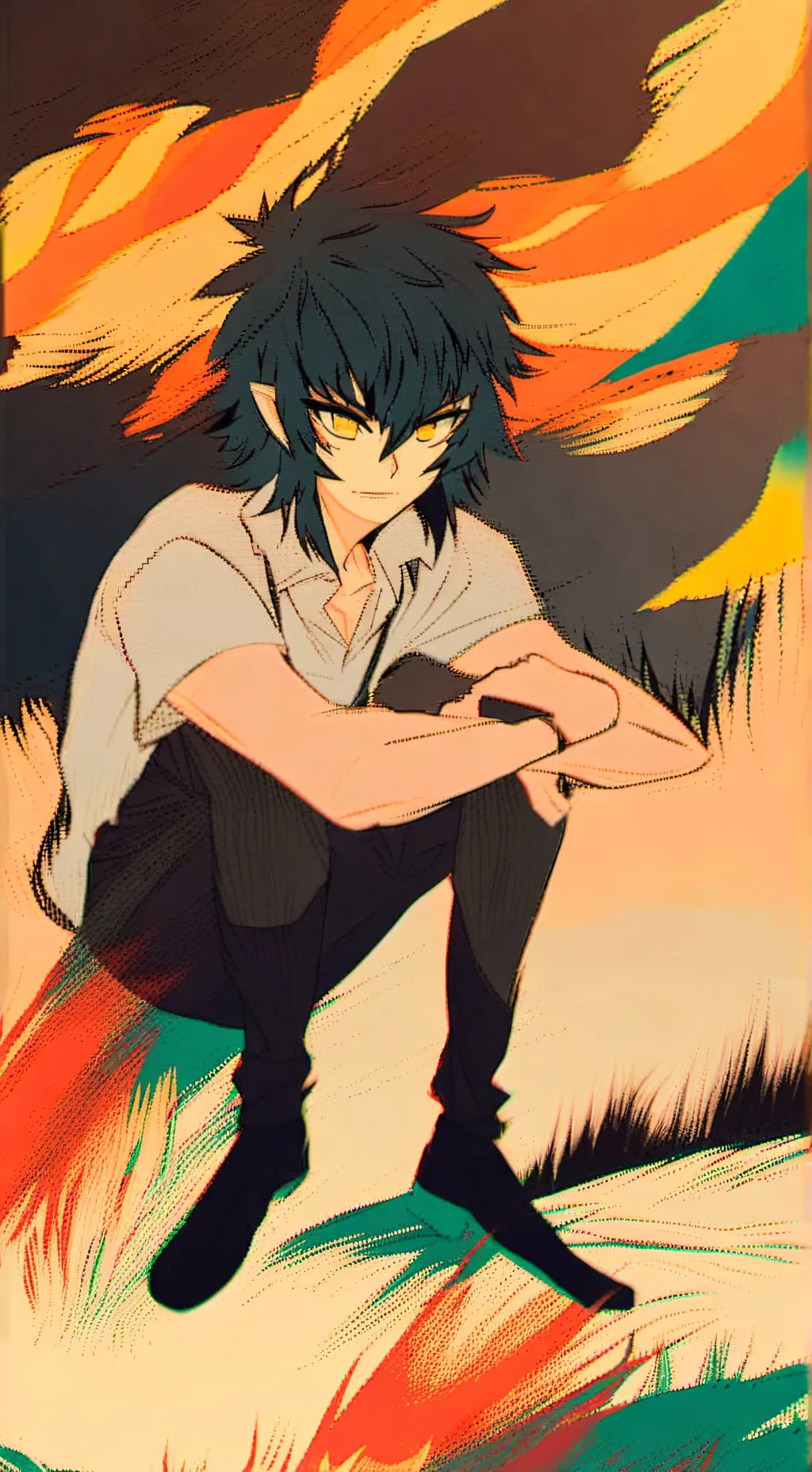 ai character: Inosuke background