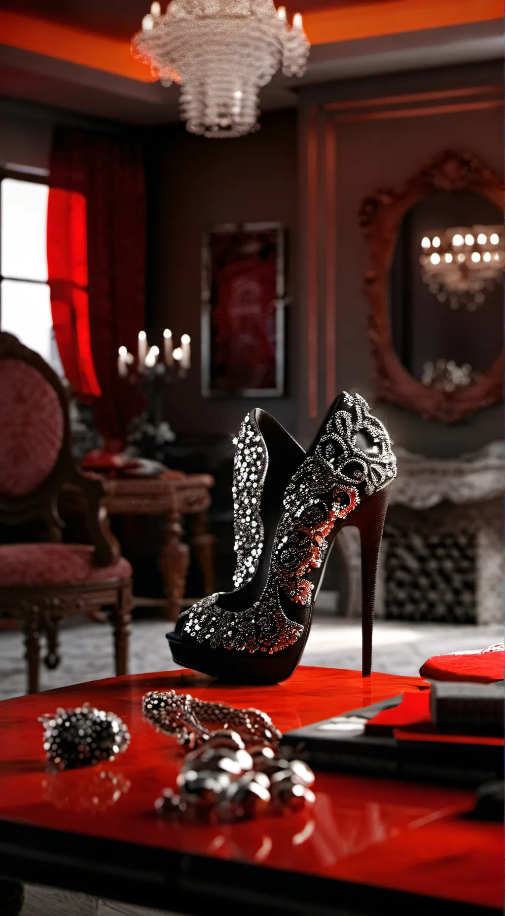 ai character: High heels background