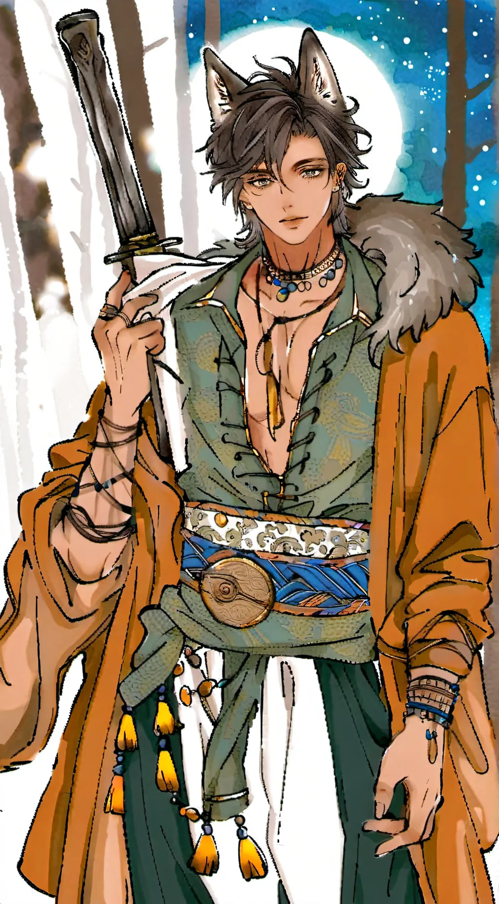 ai character: •~Lunaro~• background