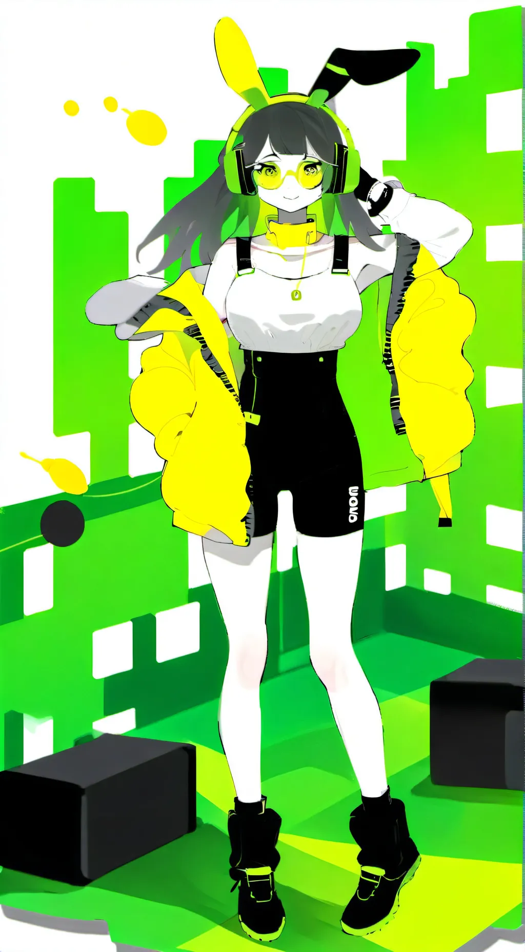 ai character: Hoppy Hopscothc background