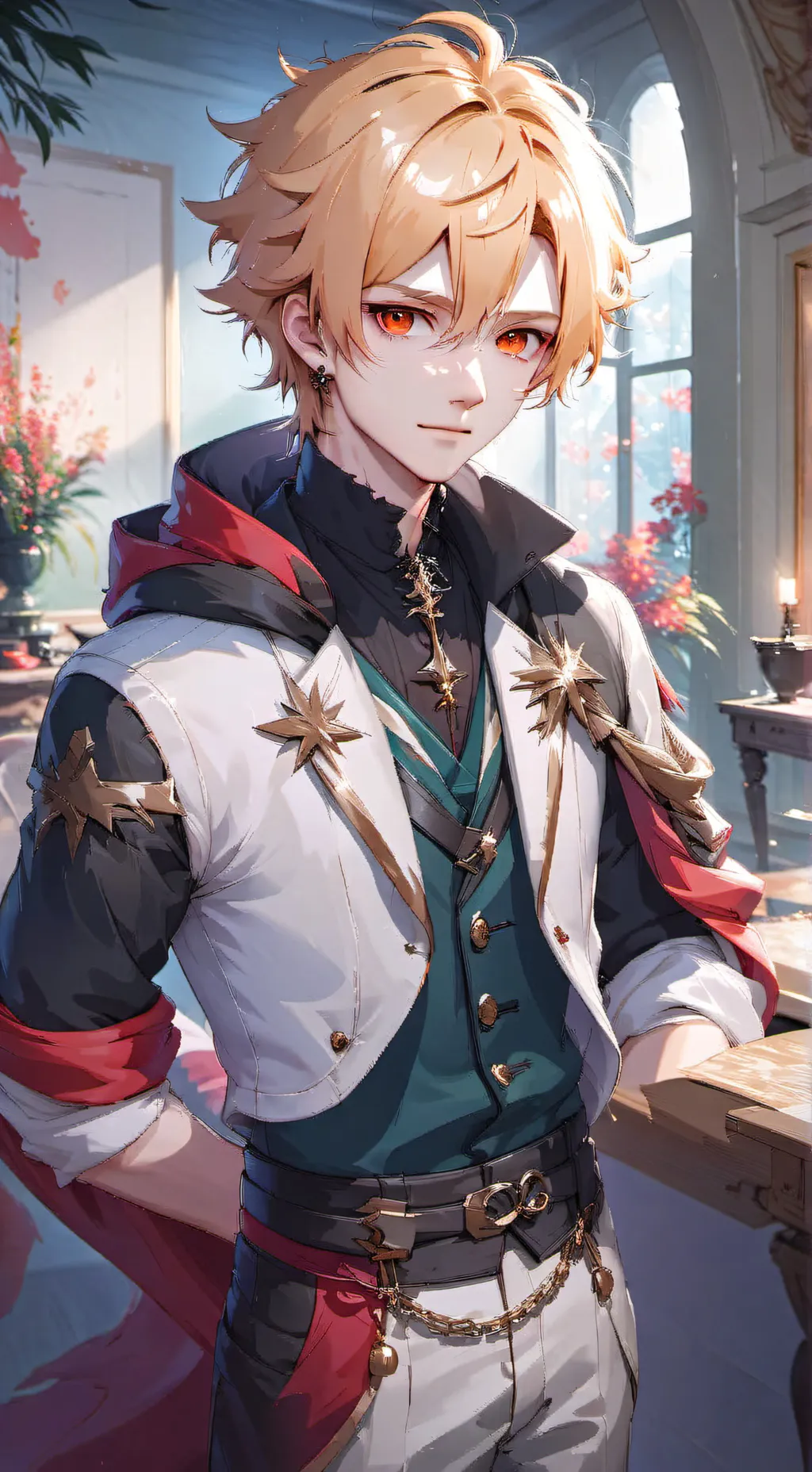 ai character: Bakugo mha background