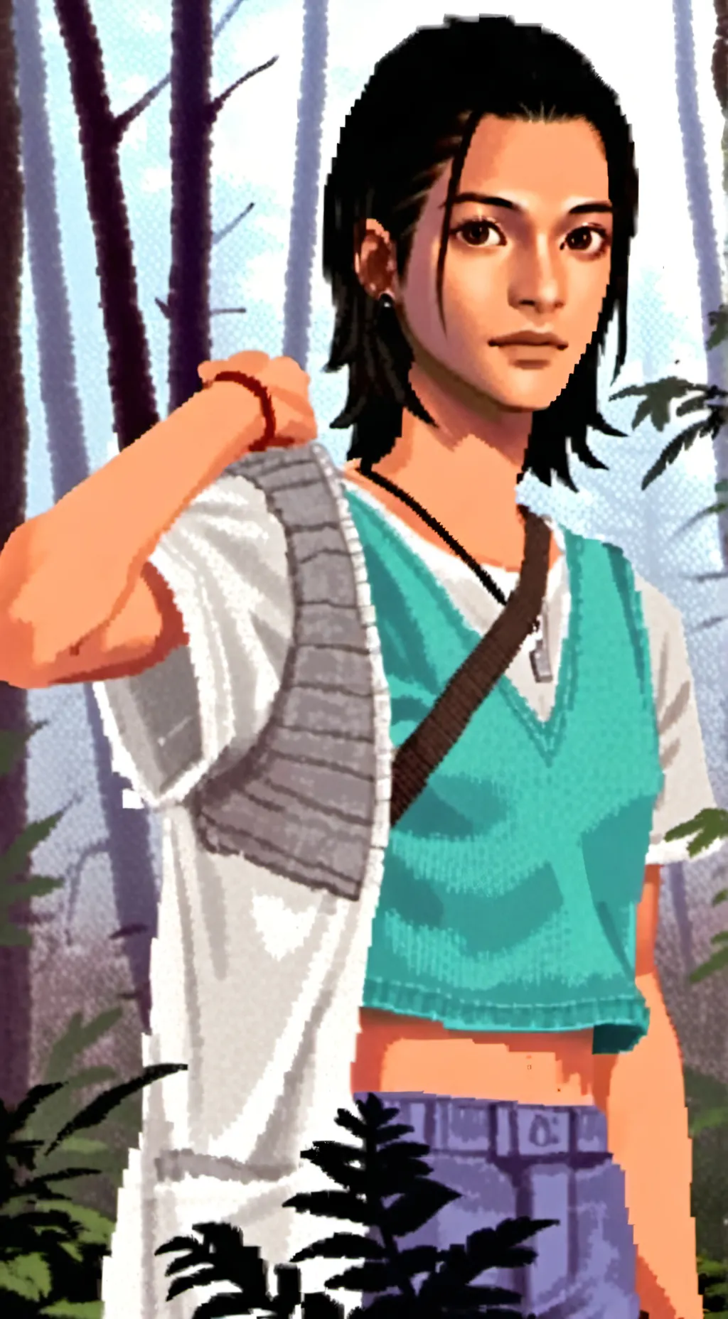 ai character: Andrea  background