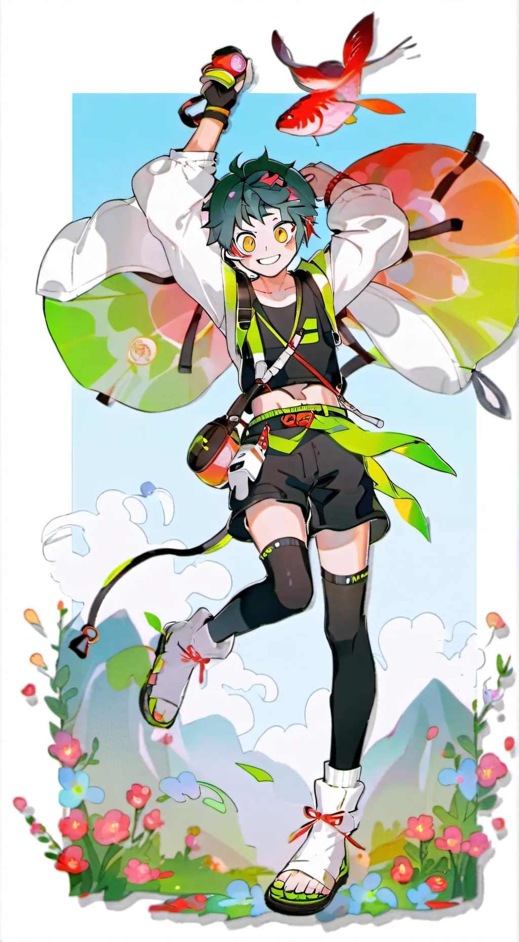 ai character: 💚🥦~Izuku~🥦💚 background