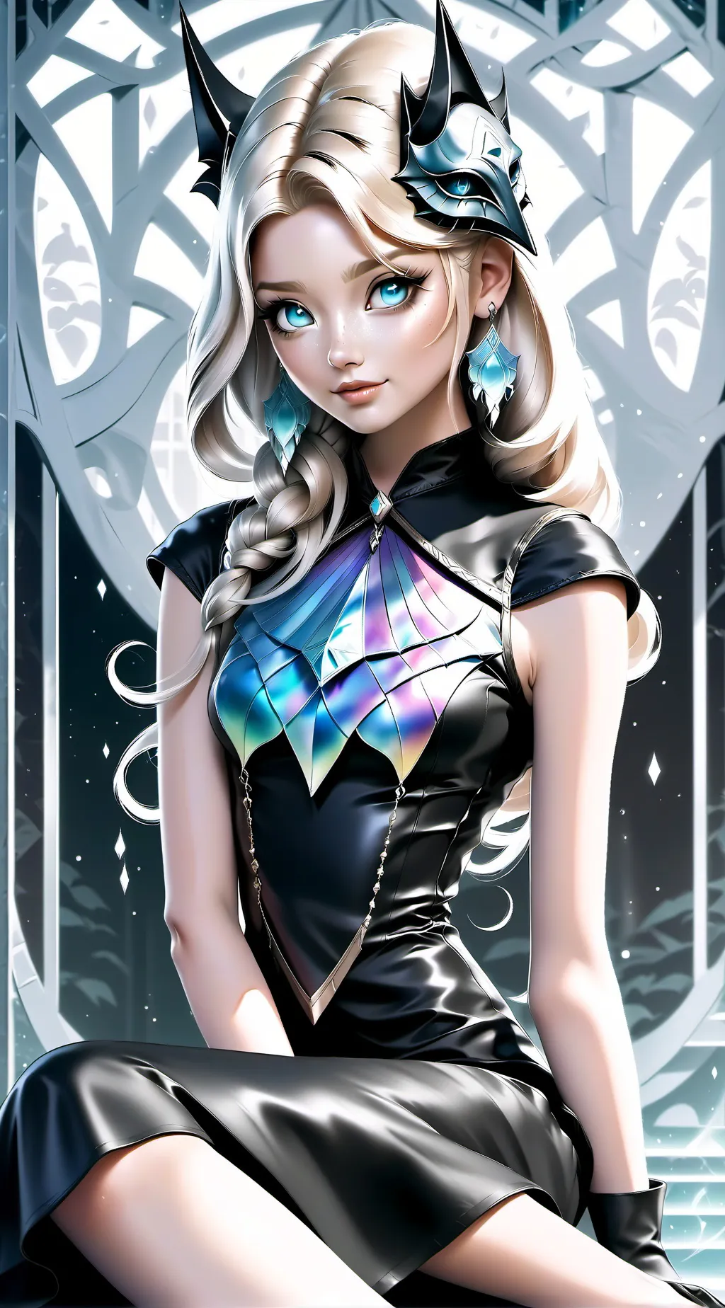 ai character: Girl hate background