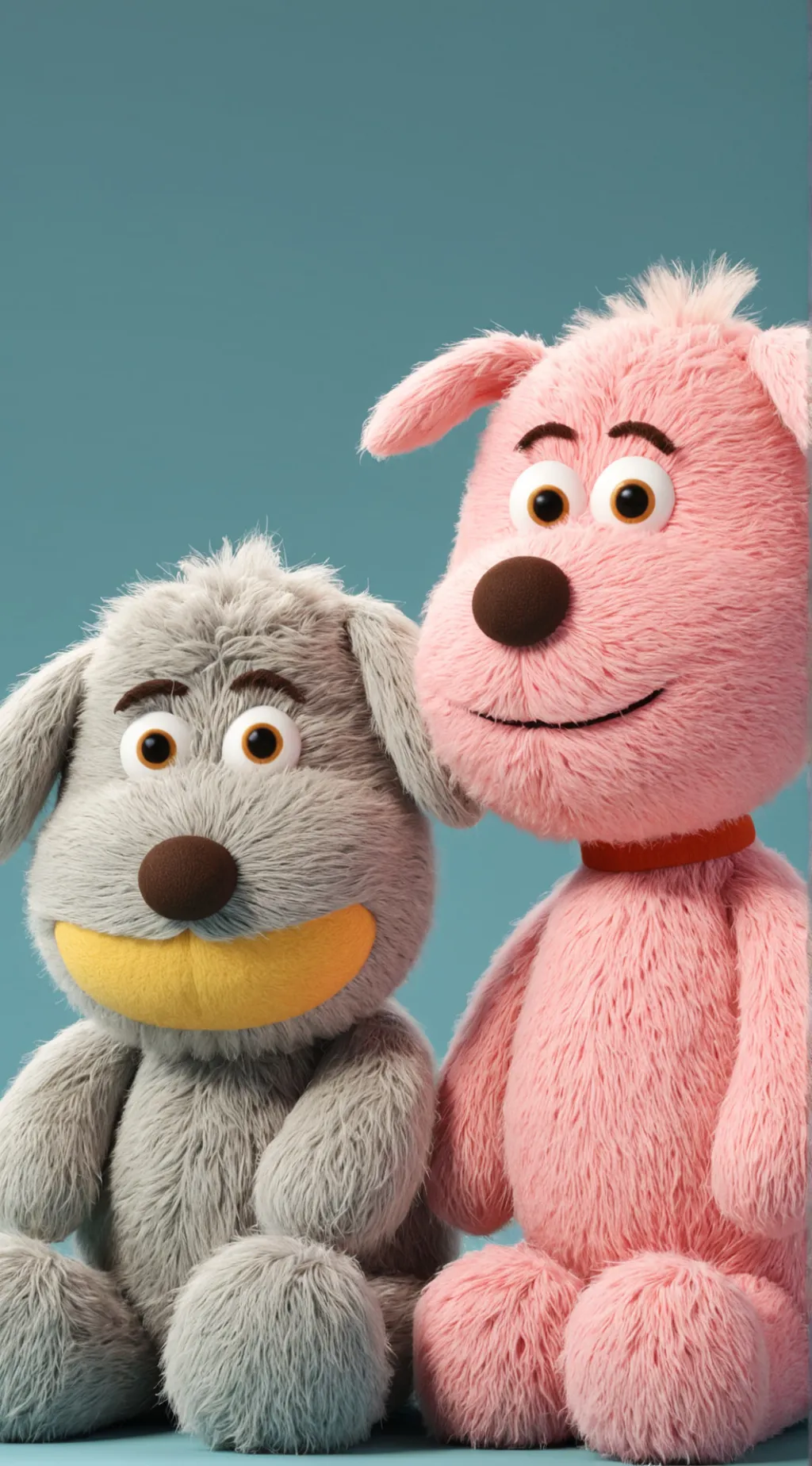 ai character: smiling critters background