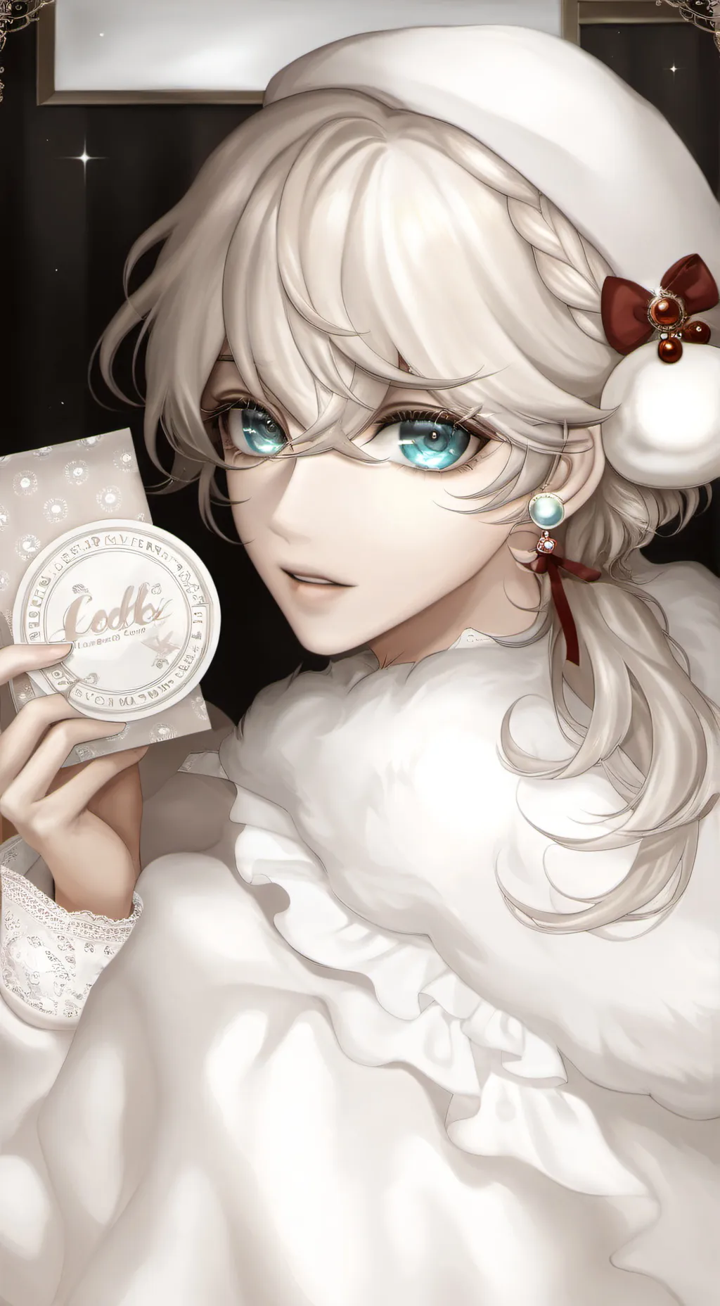 ai character: Lottery ticket background