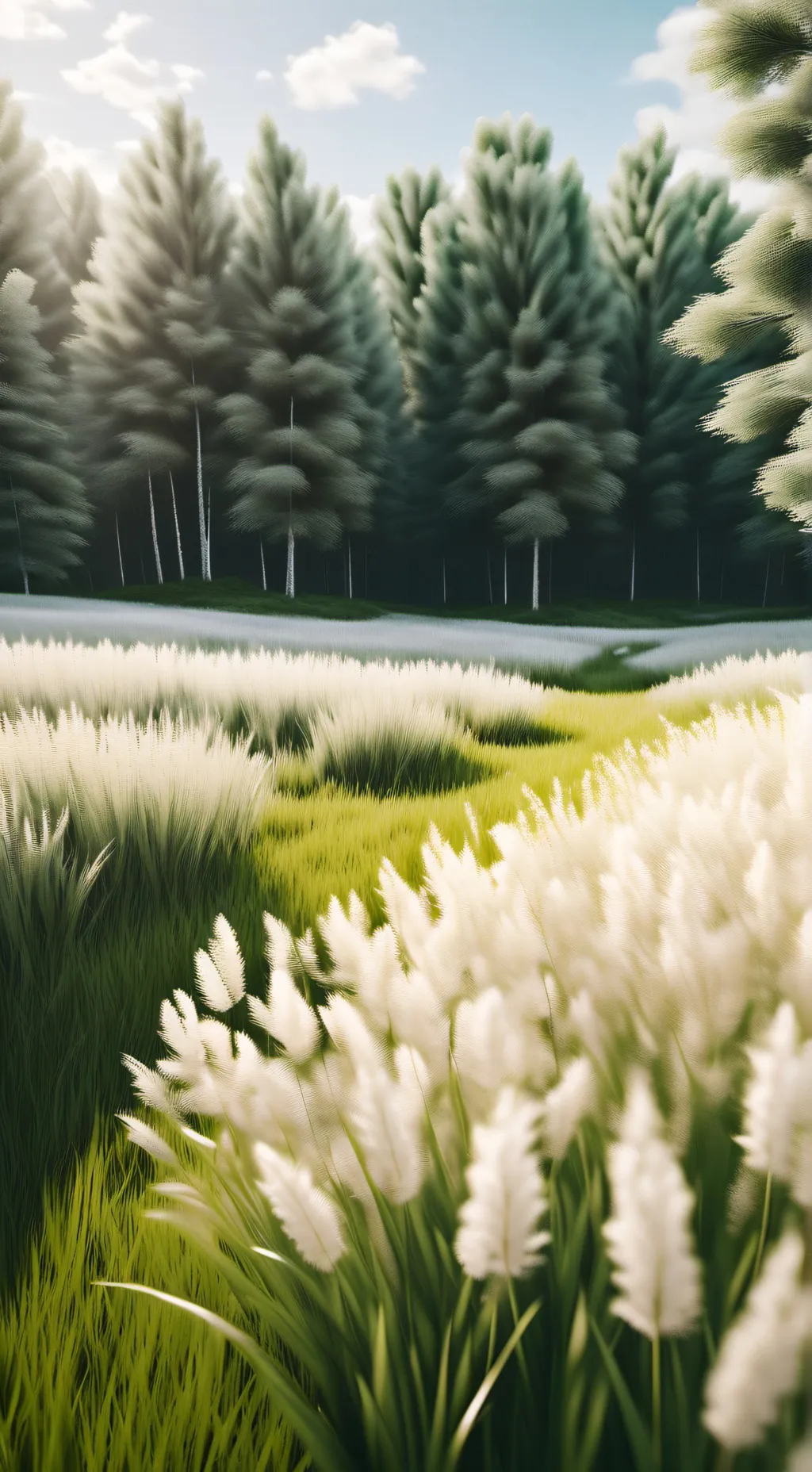 ai character: Grass background