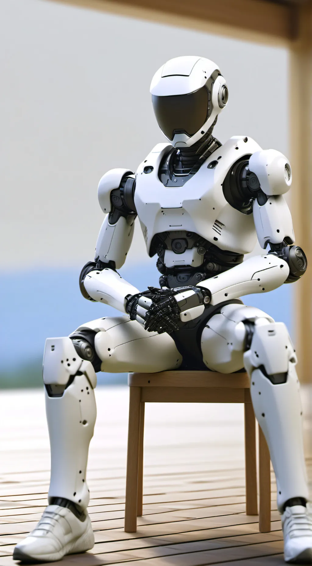 ai character: Robot man!  background