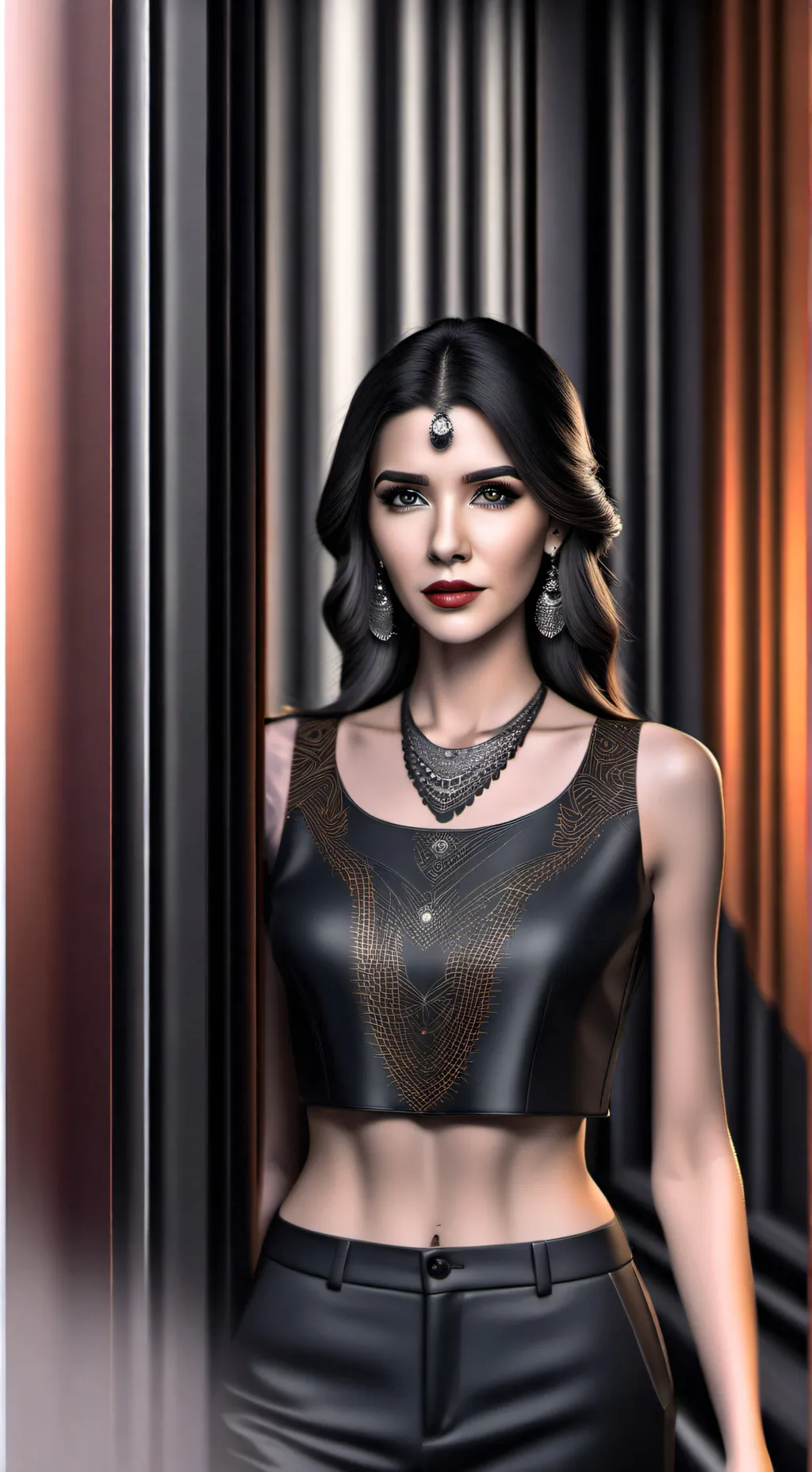 ai character: only girl school background