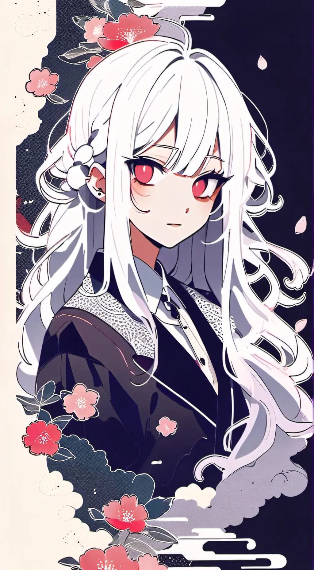 ai character: Kuudere Classmate background