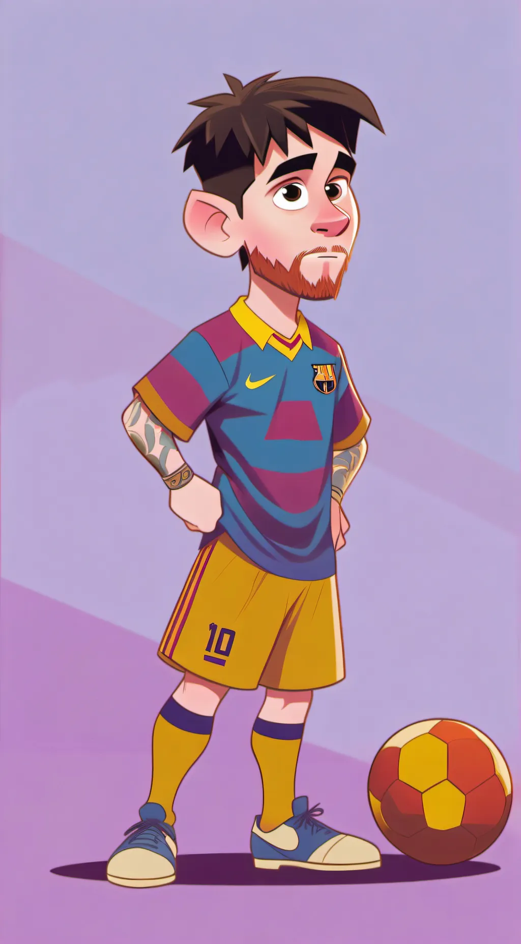 ai character: Messi background