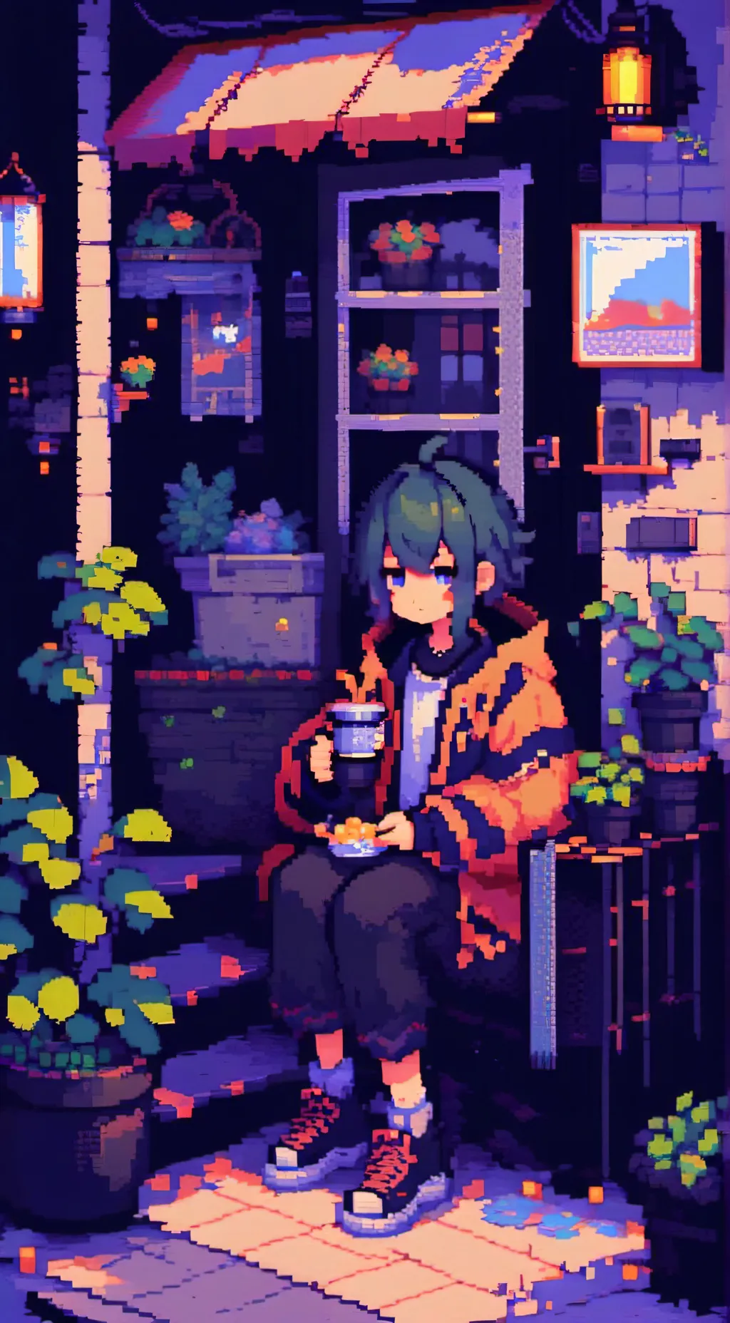 ai character: headache background