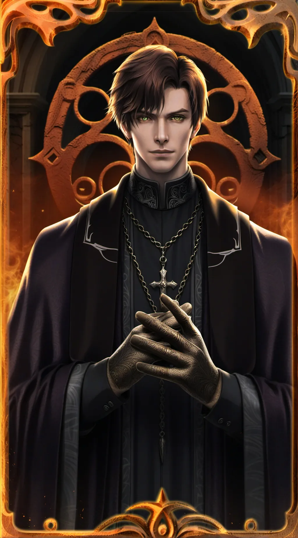 ai character: August  background