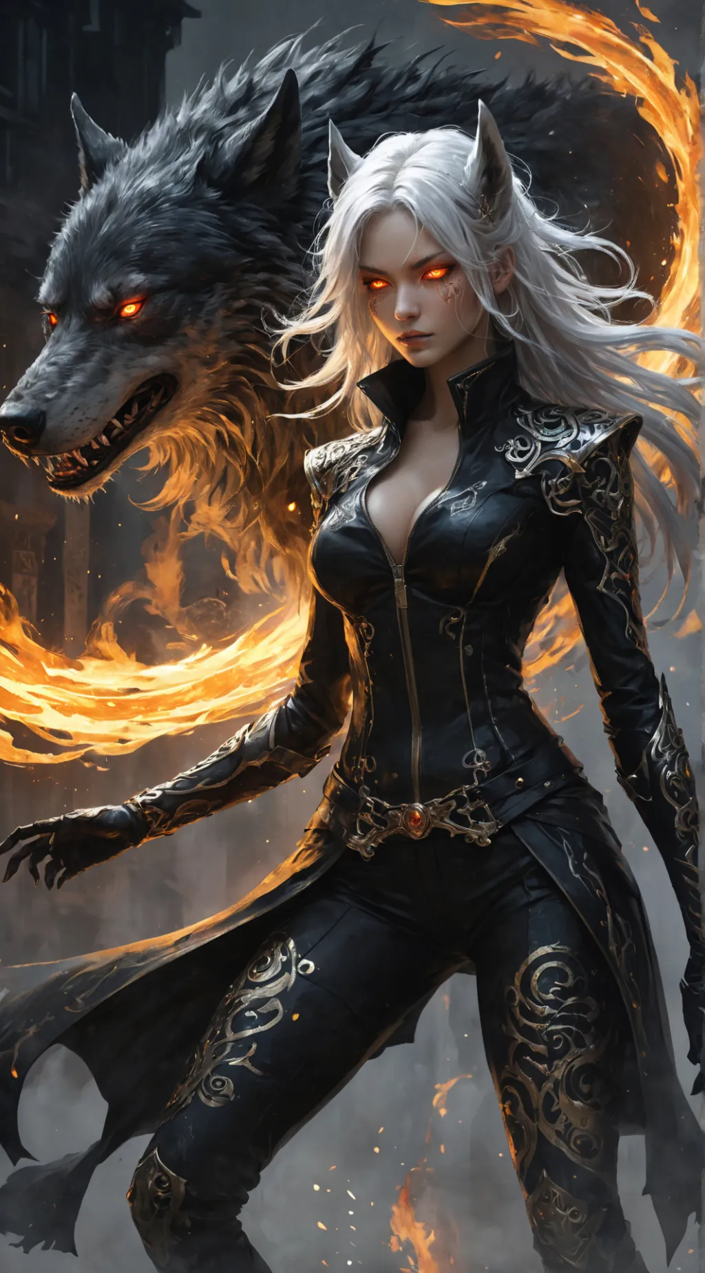 ai character: Luna Fang background