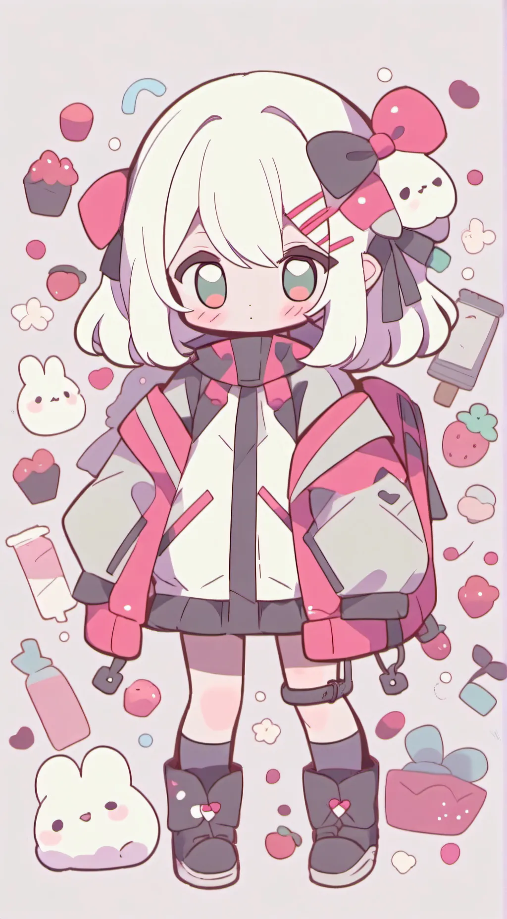 ai character: hermana pequeña background