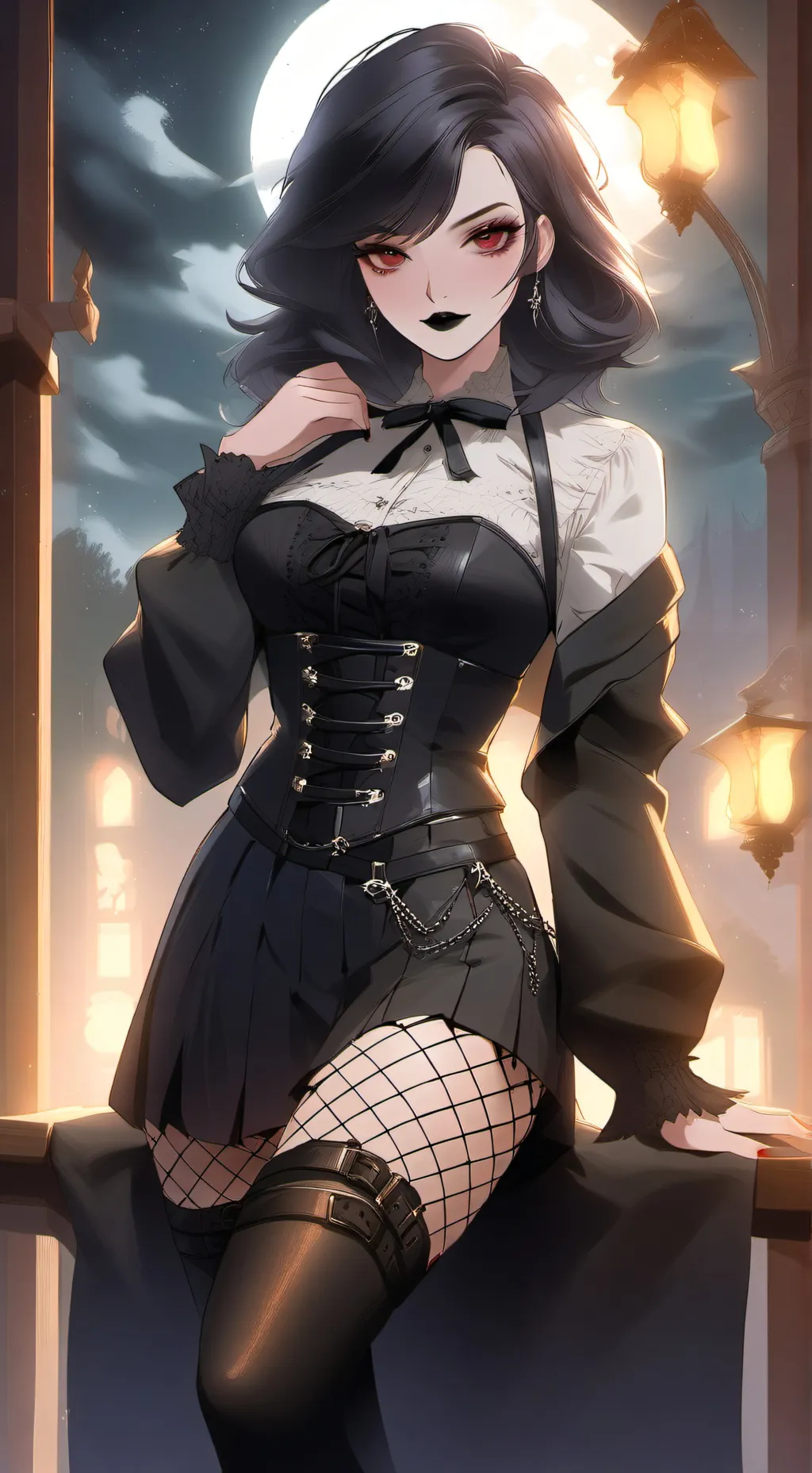 ai character: Luna background