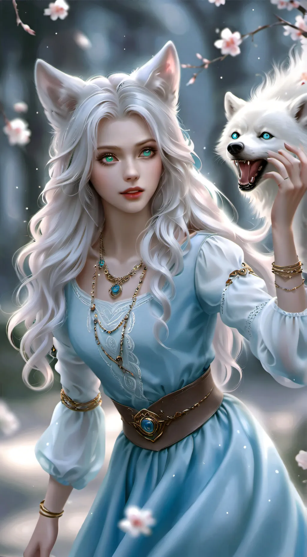 ai character: luna background