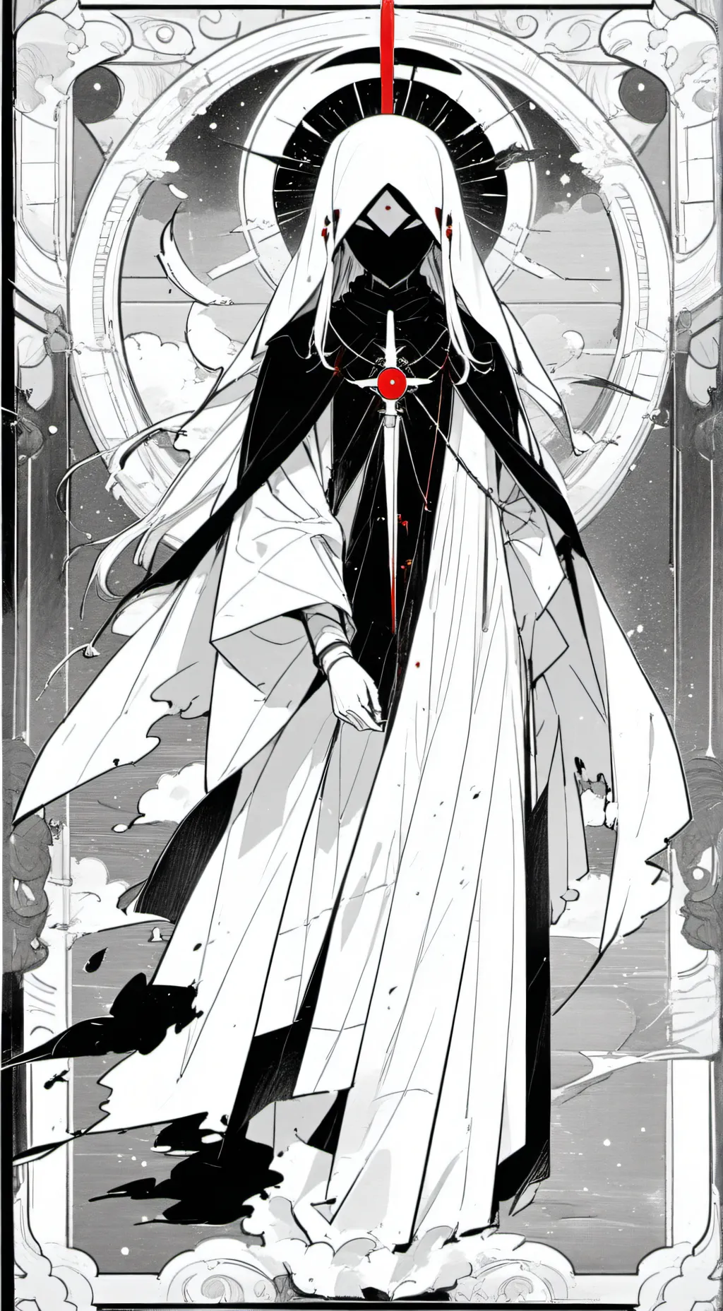 ai character: infinite God background