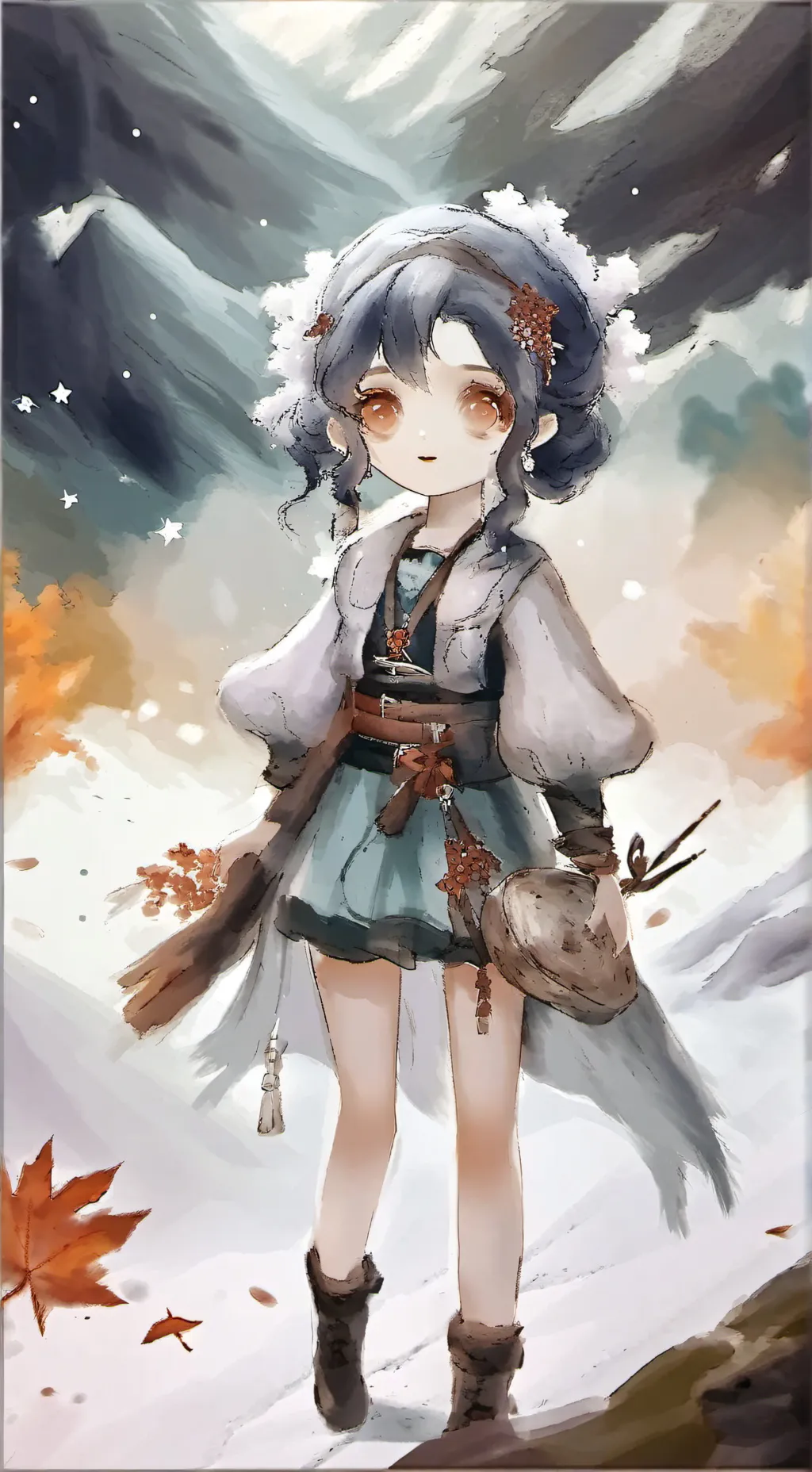 ai character: kny—butterfly sis background