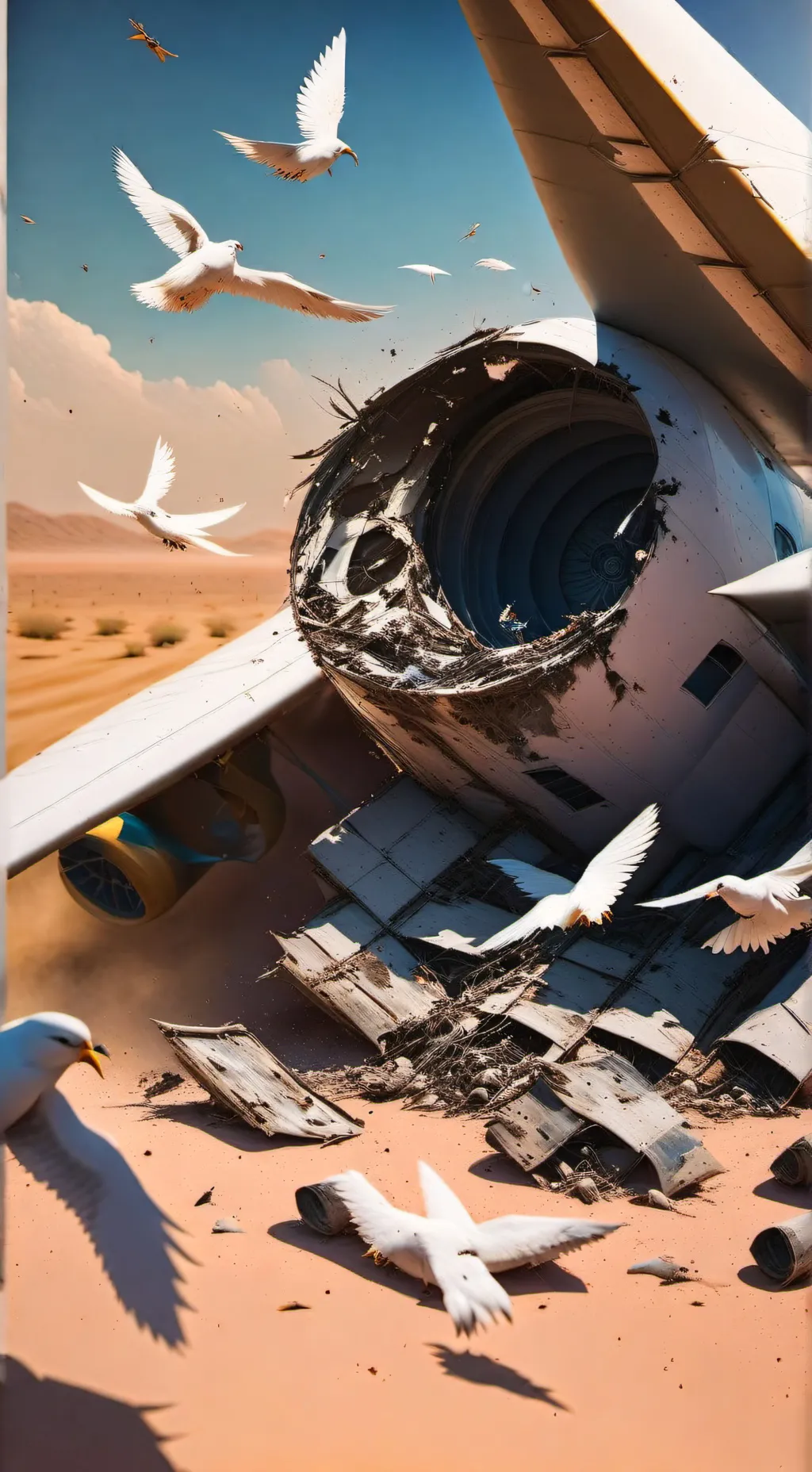 ai character: sprunki desert background