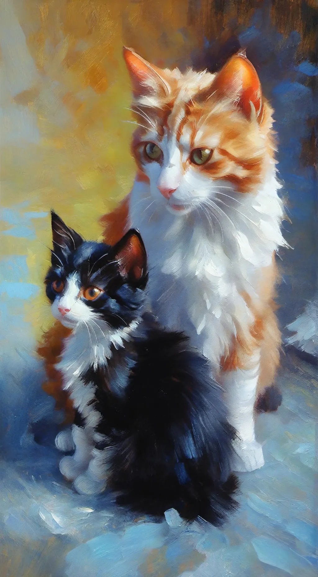 ai character: dusty buddy&fluffy background