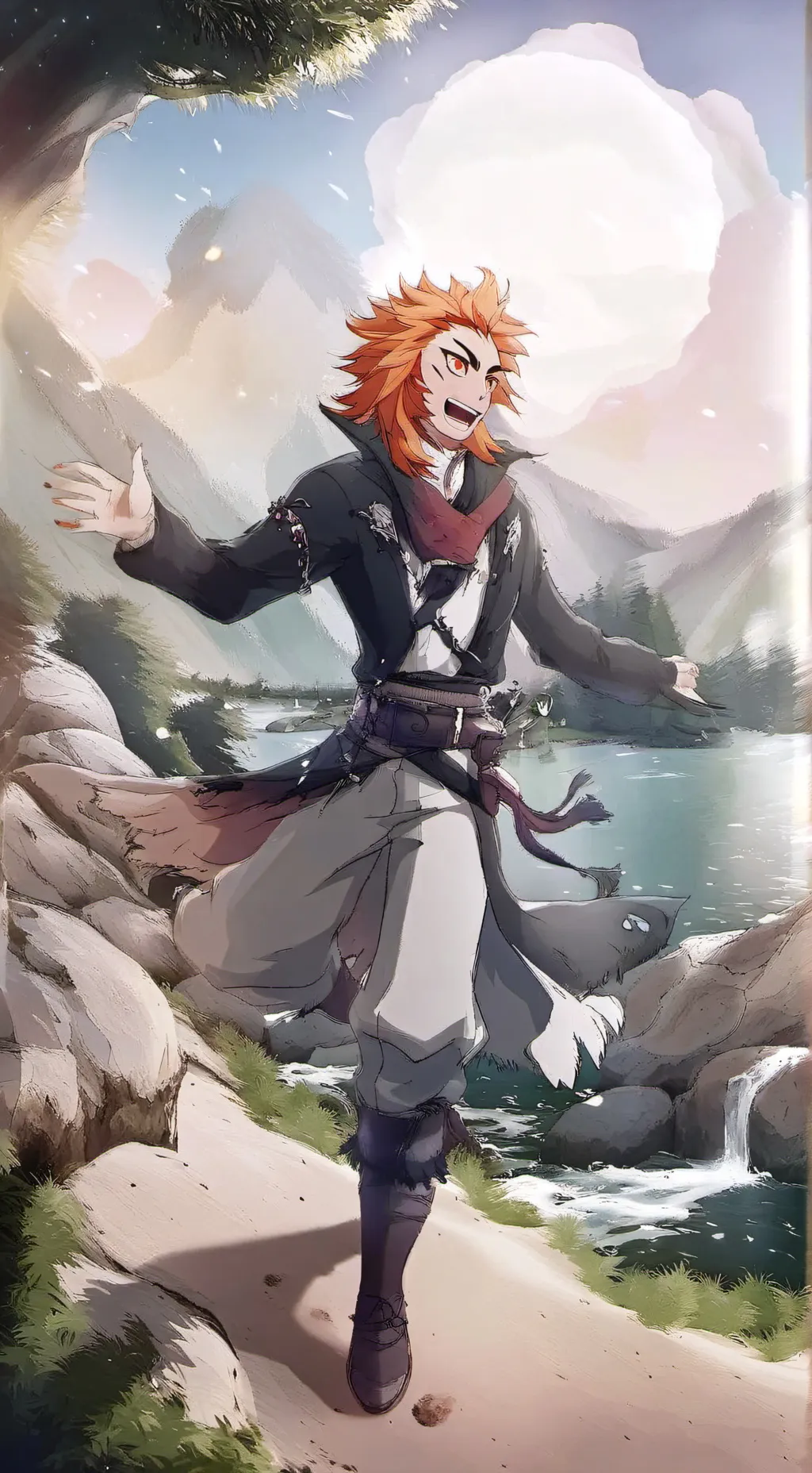 ai character: rengoku background